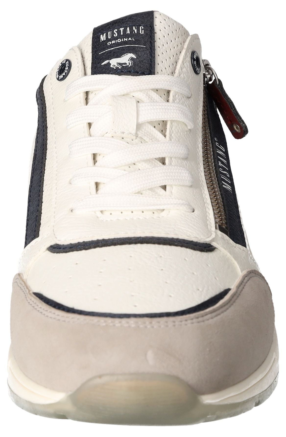 Mustang Shoes Sneaker, mit Außenreißverschluss, Freizeitschuh, Halbschuh, Schnürschuh