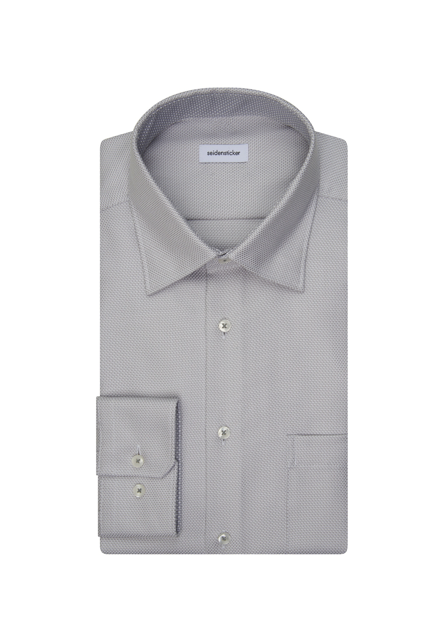 seidensticker Businesshemd »Schwarze Rose«, Regular 1/1 Covered-Button-Down-Kragen Struktur