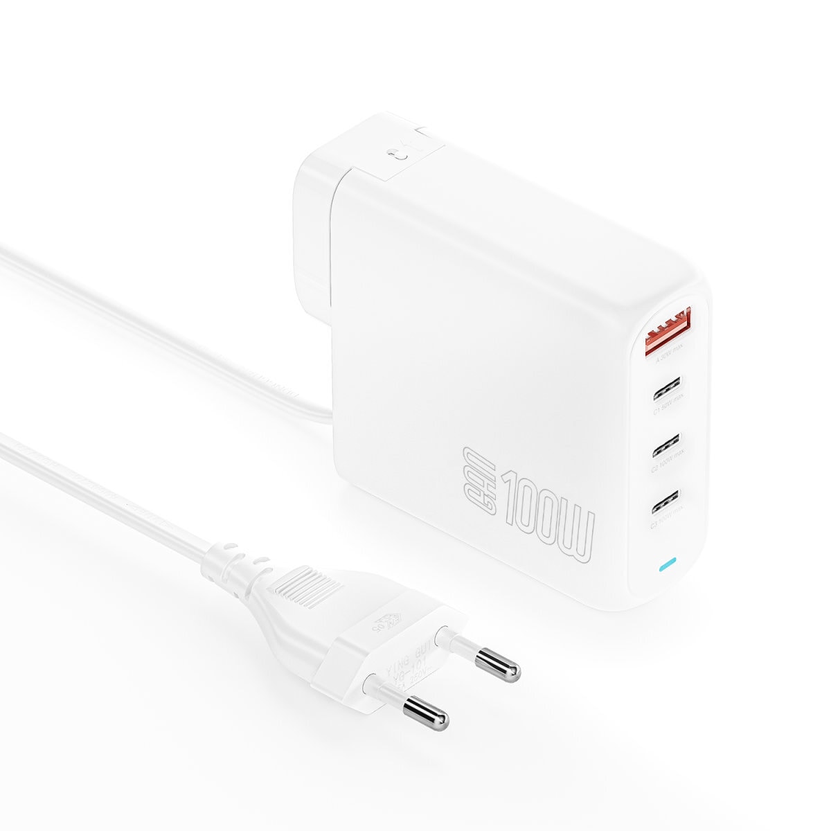 4smarts USB-Ladegerät »GaN Flex Pro 100W 3x USB-C + 1x USB-A, Travel Edition«, flexibel nutzbar mit EU-, UK- und US-Adaptern