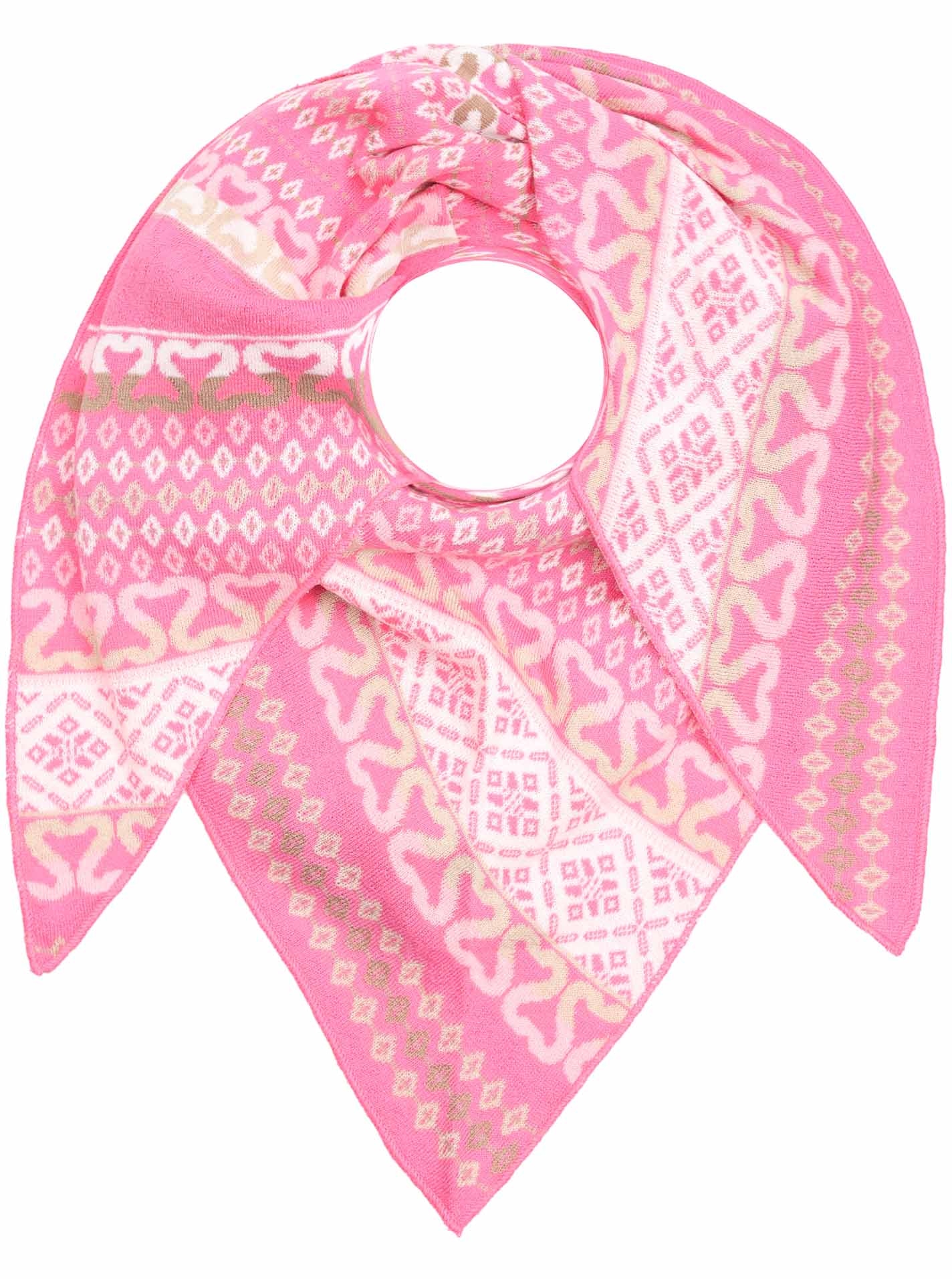 Zwillingsherz Dreieckstuch »"Maralda"« farbenfrohes Muster, wärmend, Strick