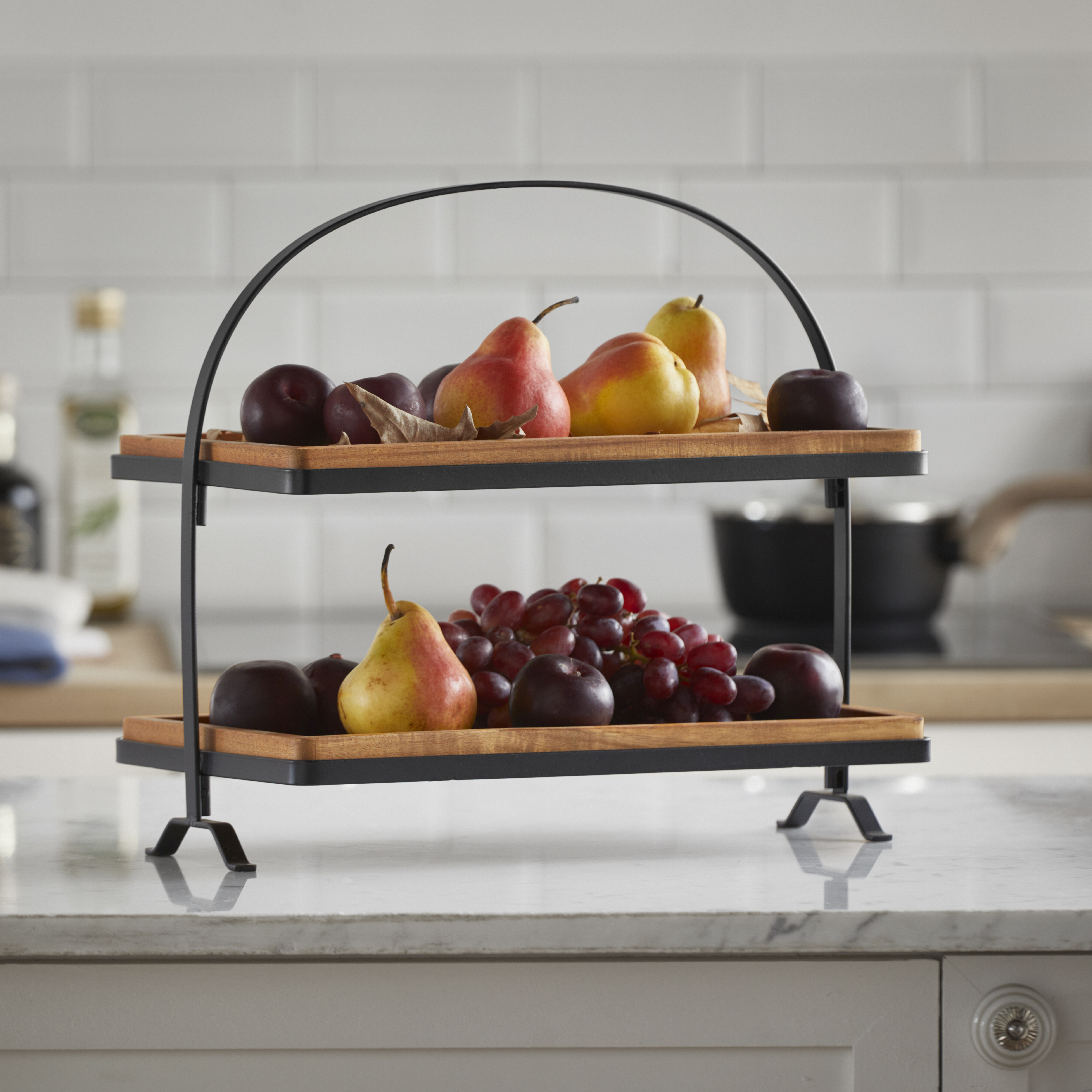 Etagere »Edisto«, (3 tlg.), Tisch Tablett