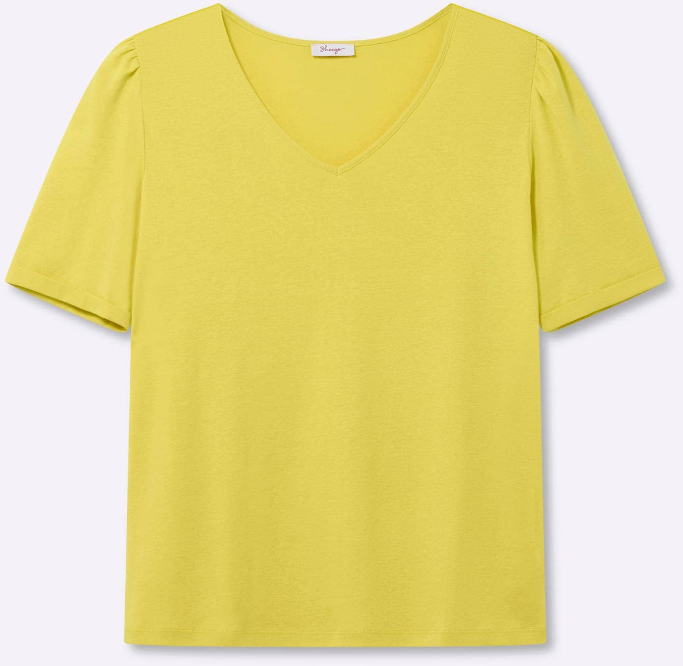 Sheego V-Shirt »Halbarmshirt« 1