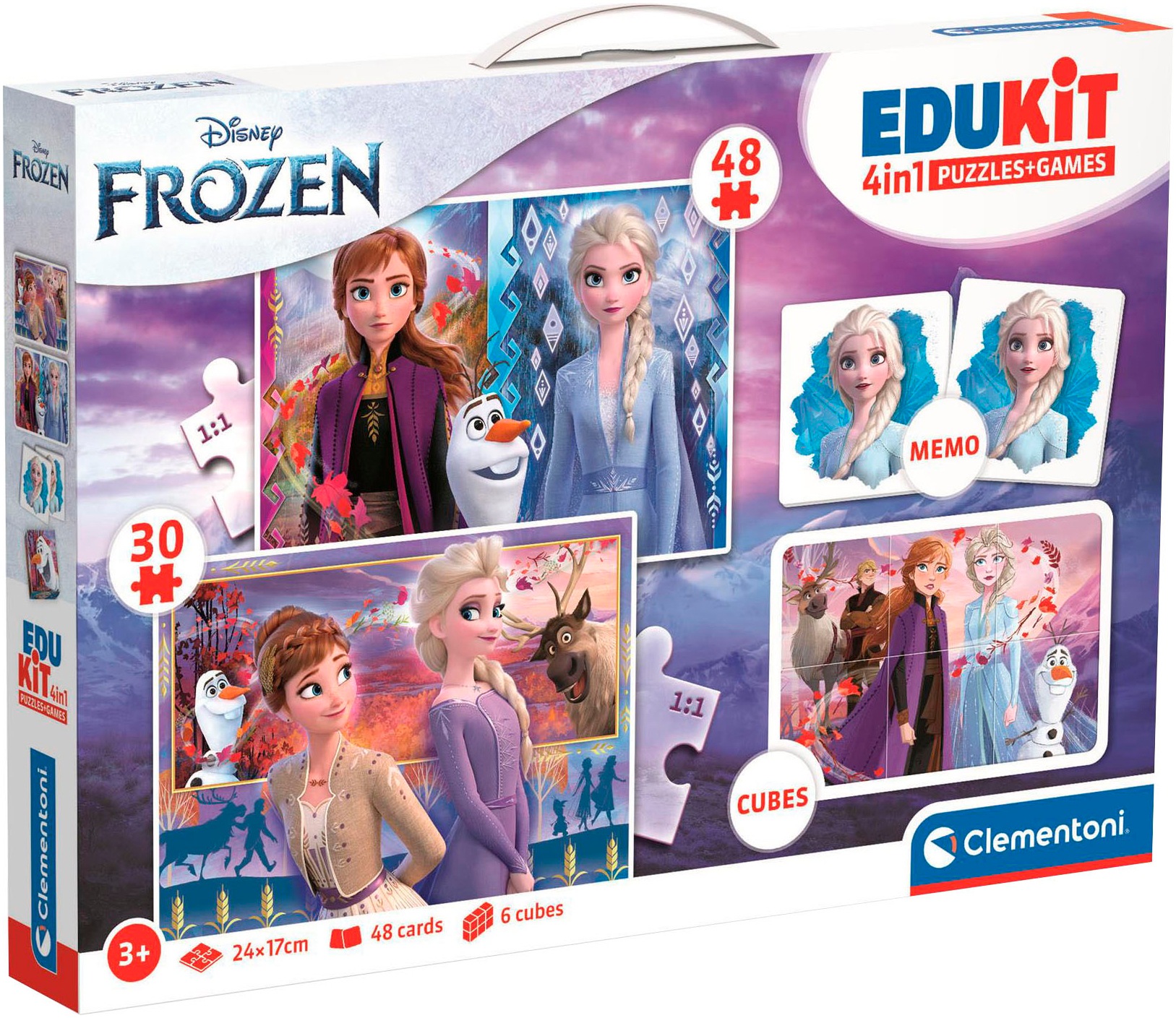 Clementoni® Puzzle »Edukit, 4n1, Frozen 2«, Made in Europe; FSC® - schützt Wald - weltweit