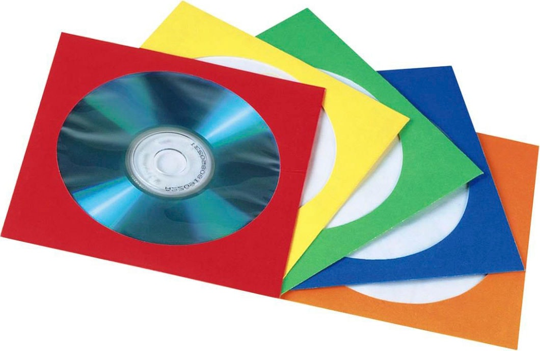 Hama CD-Hülle »CD / DVD-Papierhüllen, 100er-Pack, farblich sortiert«