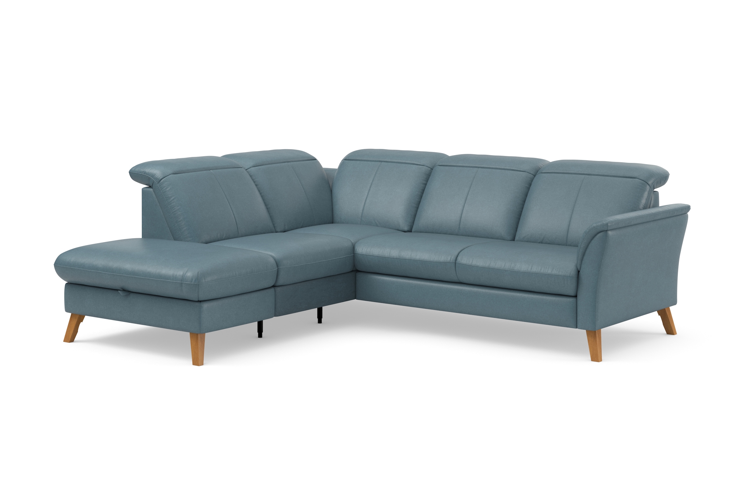 sit&more Ecksofa »Romero L-Form«, wahlweise mit oder ohne TV-Funktion, Bettfunktion, Bettkasten
