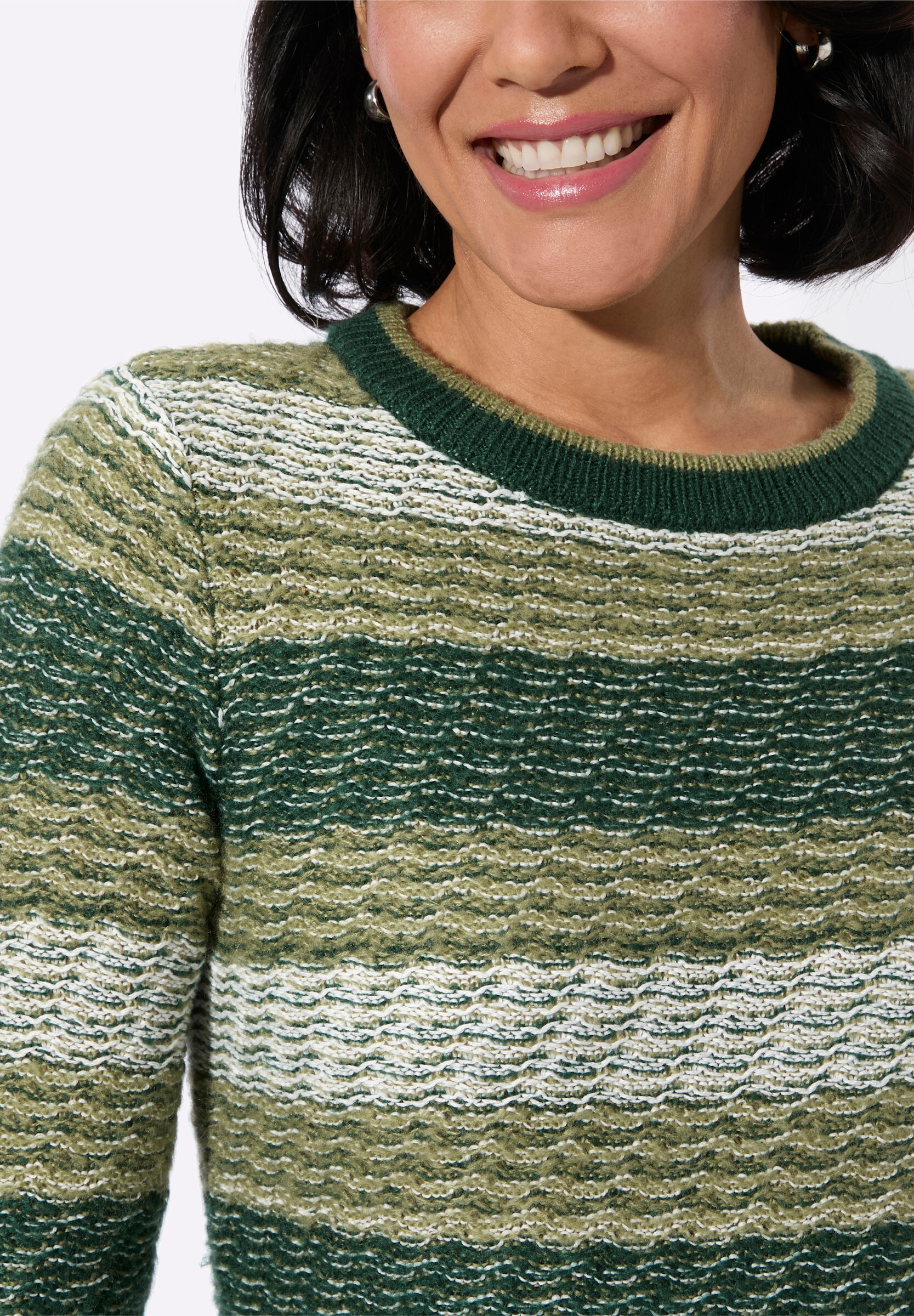 Witt Longpullover »Pullover Streifenpullover mit Rundhalsausschnitt«