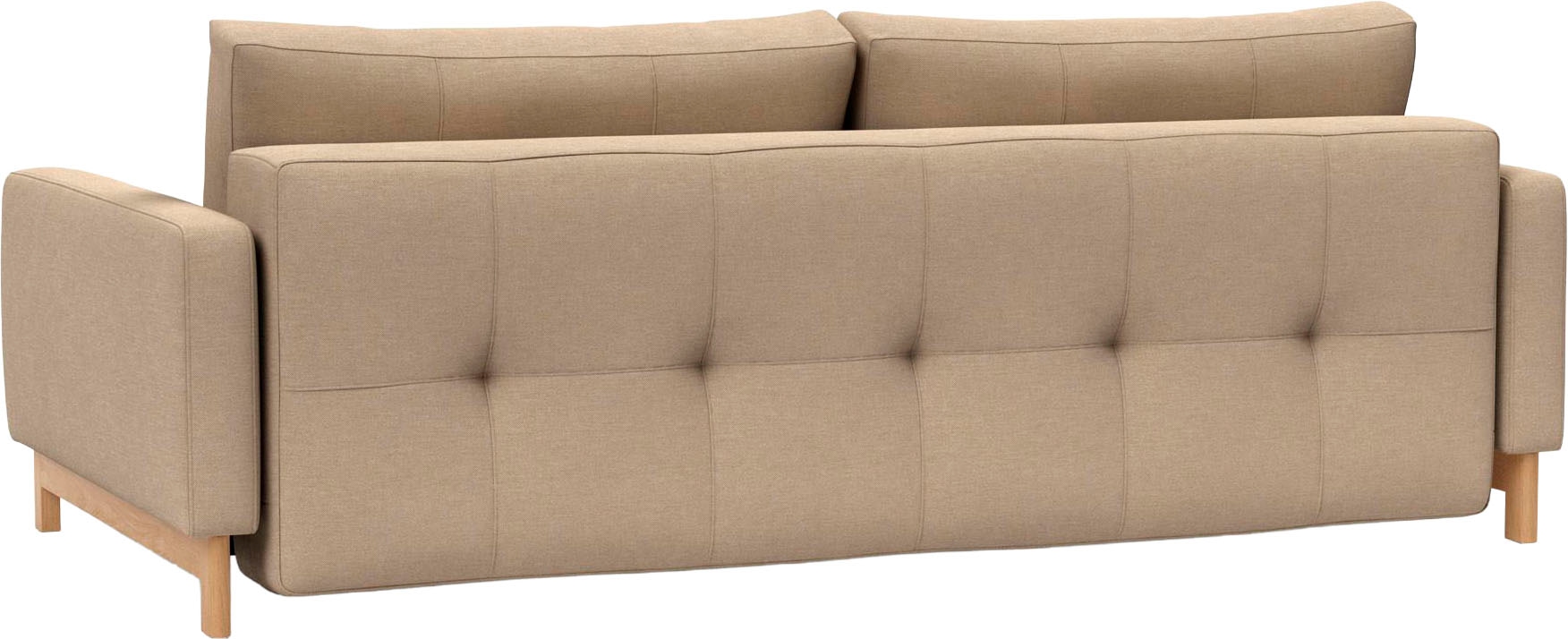 INNOVATION LIVING ™ Schlafsofa »Pyxis, 3-Sitzer Sofa mit extrabreiter Bettfunktion, Skandi-Design« Multifunktionssofa, extrabequem durch Taschenfederkern, Dauerschläfer