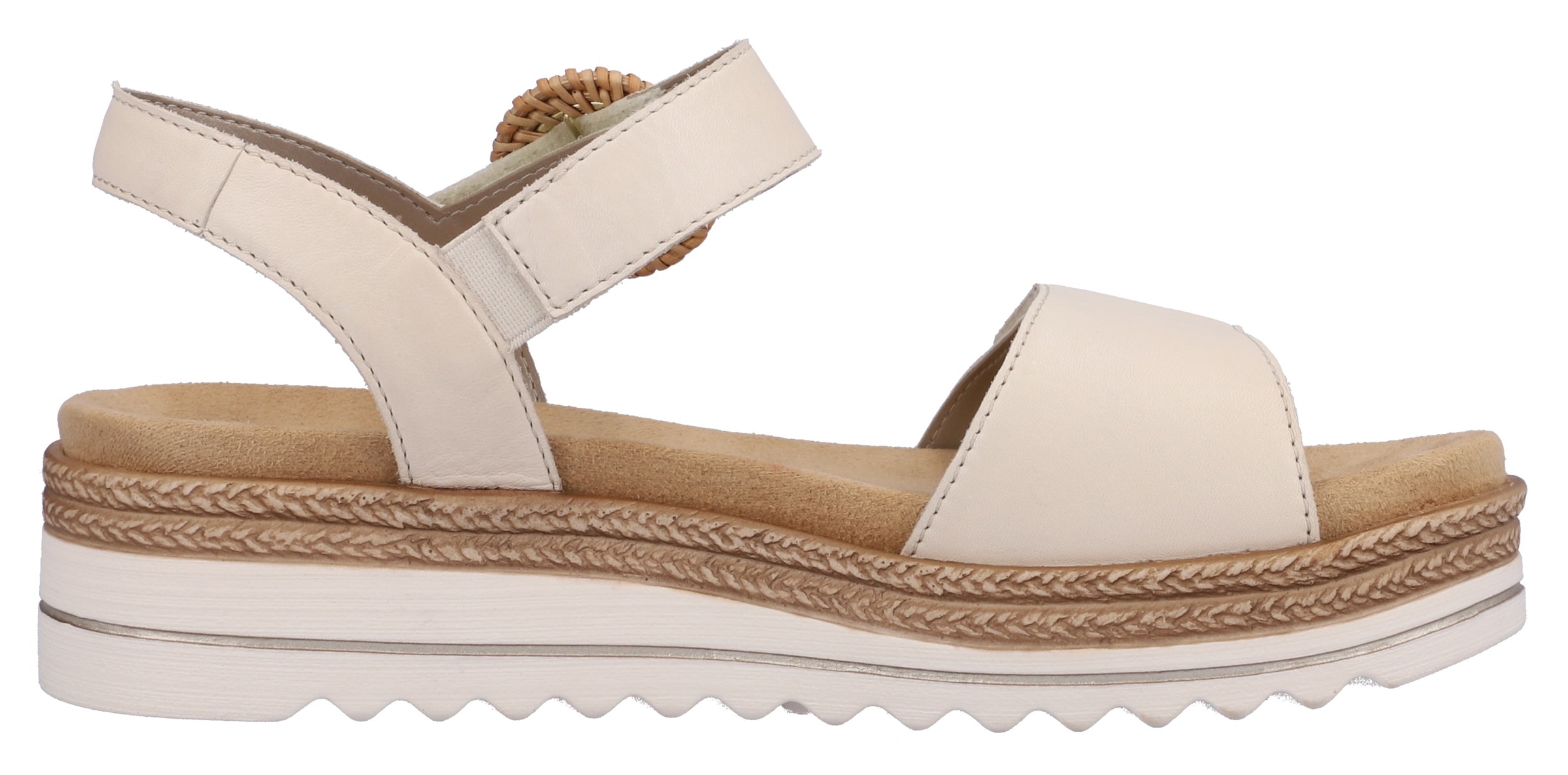 Remonte Keilsandalette, Sommerschuh, Riemchensandale mit praktischem Klettverschlüssen