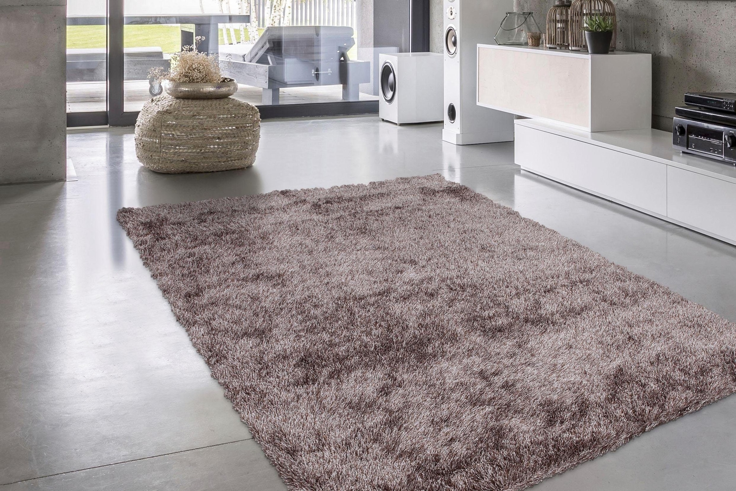 calo-deluxe Hochflor-Teppich »Masada 900«, rechteckig, 40 mm Höhe, Wohnzimmer