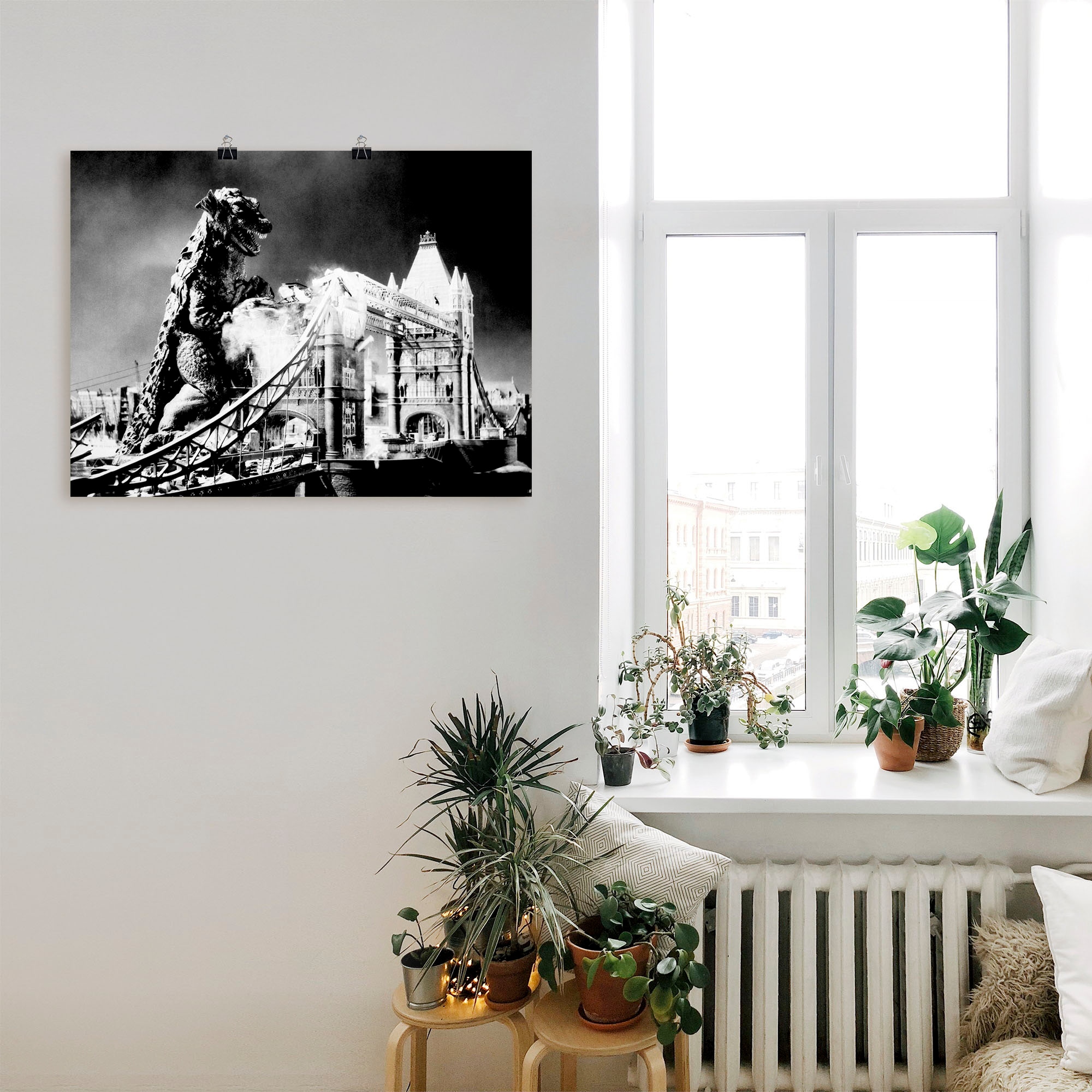Artland Poster »Godzilla II«, Stars, (1 St.), als Alubild, Leinwandbild, Wandaufkleber oder Poster in versch. Größen