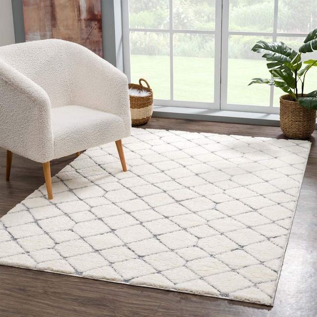 Carpet City Hochflor-Teppich »Focus 4499«, rechteckig, besonders weich,  Rauten-Optik, 3D-Effekt kaufen online bei OTTO