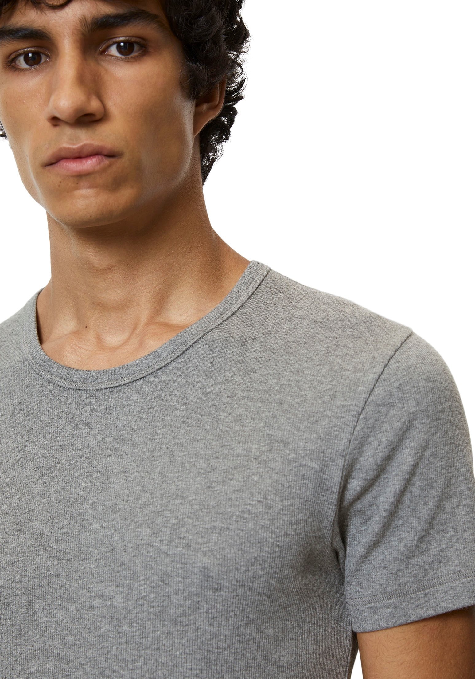 Marc O'Polo T-Shirt »Iconic Rib«, (2er Pack), mit figurnaher Passform