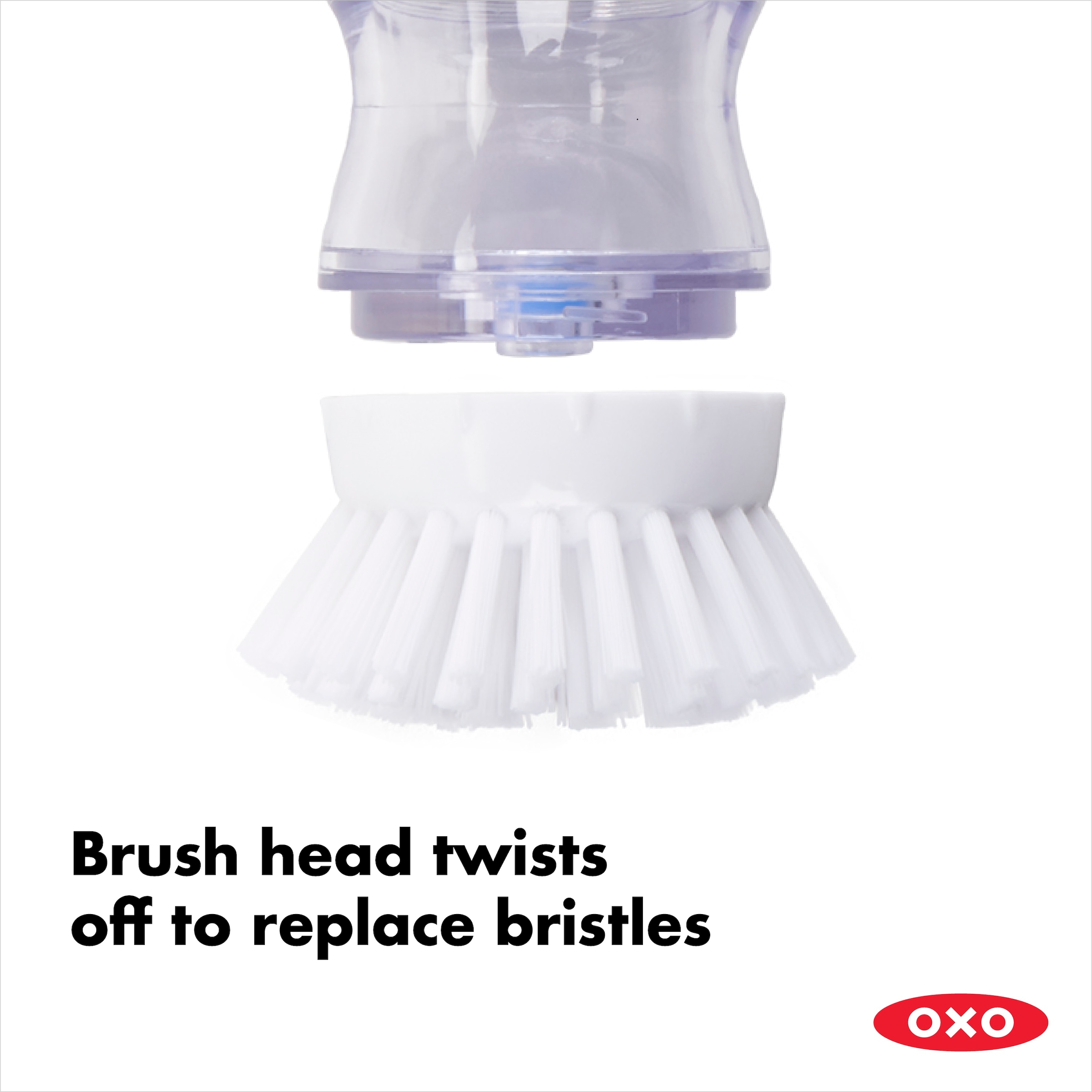 OXO Good Grips Reinigungsbürste, aus Kunststoff, mit Spülmittelspender und Halter