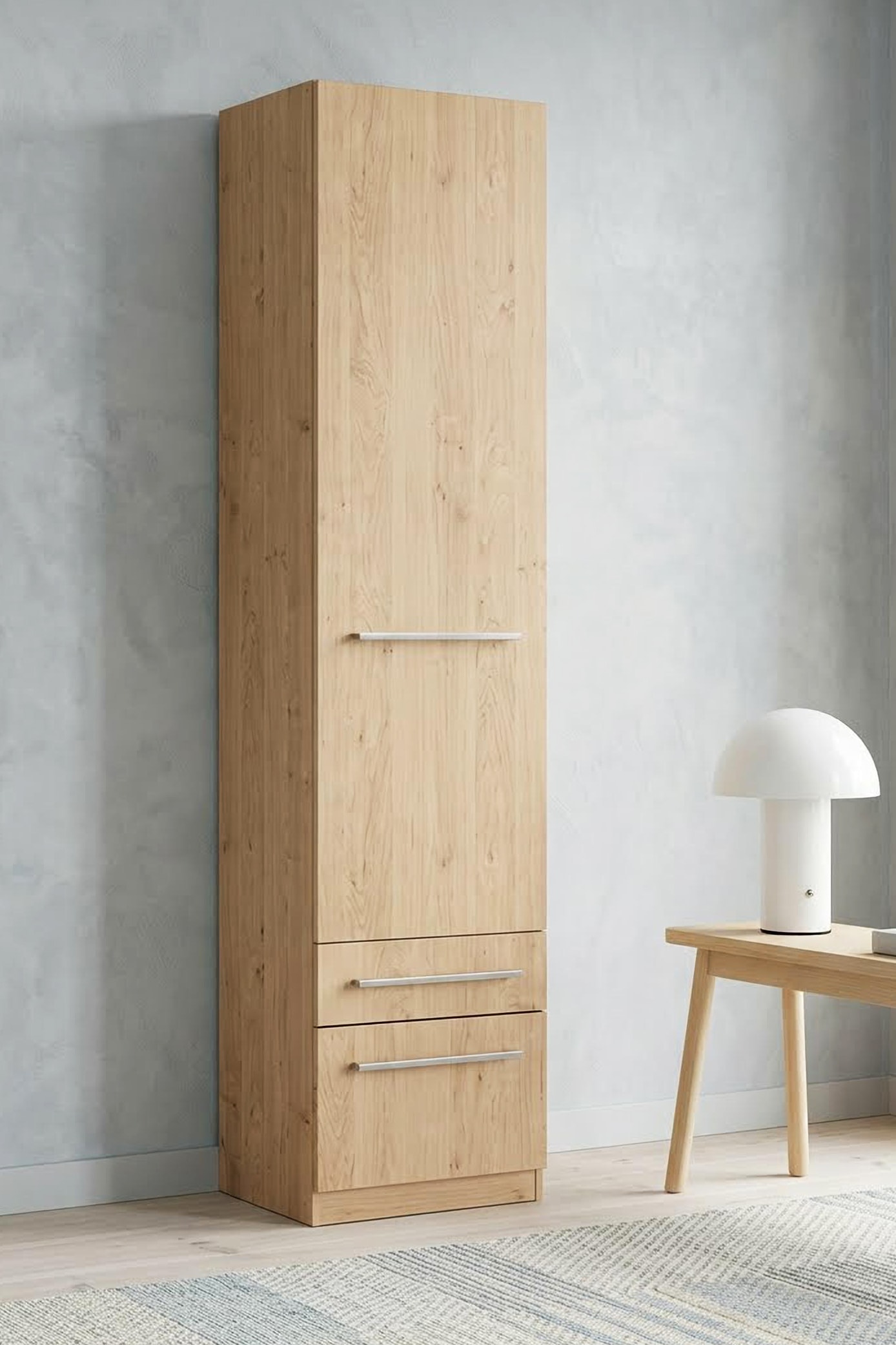 priess Kleiderschrank »Schrank Garderobe Wäscheschrank Barcelona in 5 Breiten« viel Stauraum, geräumige Schubkästen, mit Spiegel, MADE IN GERMANY
