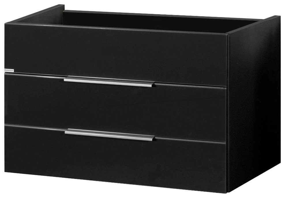 FACKELMANN Waschbeckenunterschrank »Kara«, Badmöbel Glasfront, inkl. Raumsparsiphon