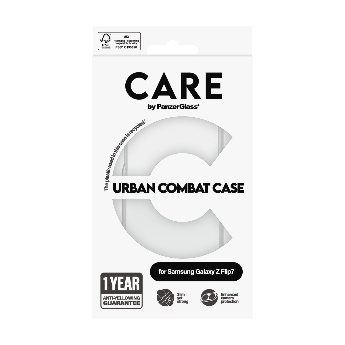 CARE by PanzerGlass Handyhülle »Urban Combat Case für Samsung Galaxy Z Flip7« Samsung Galaxy Z Flip7 Backcover, Schutzhülle, Handyschutzhülle, Case, Schutzcase, stoßfest