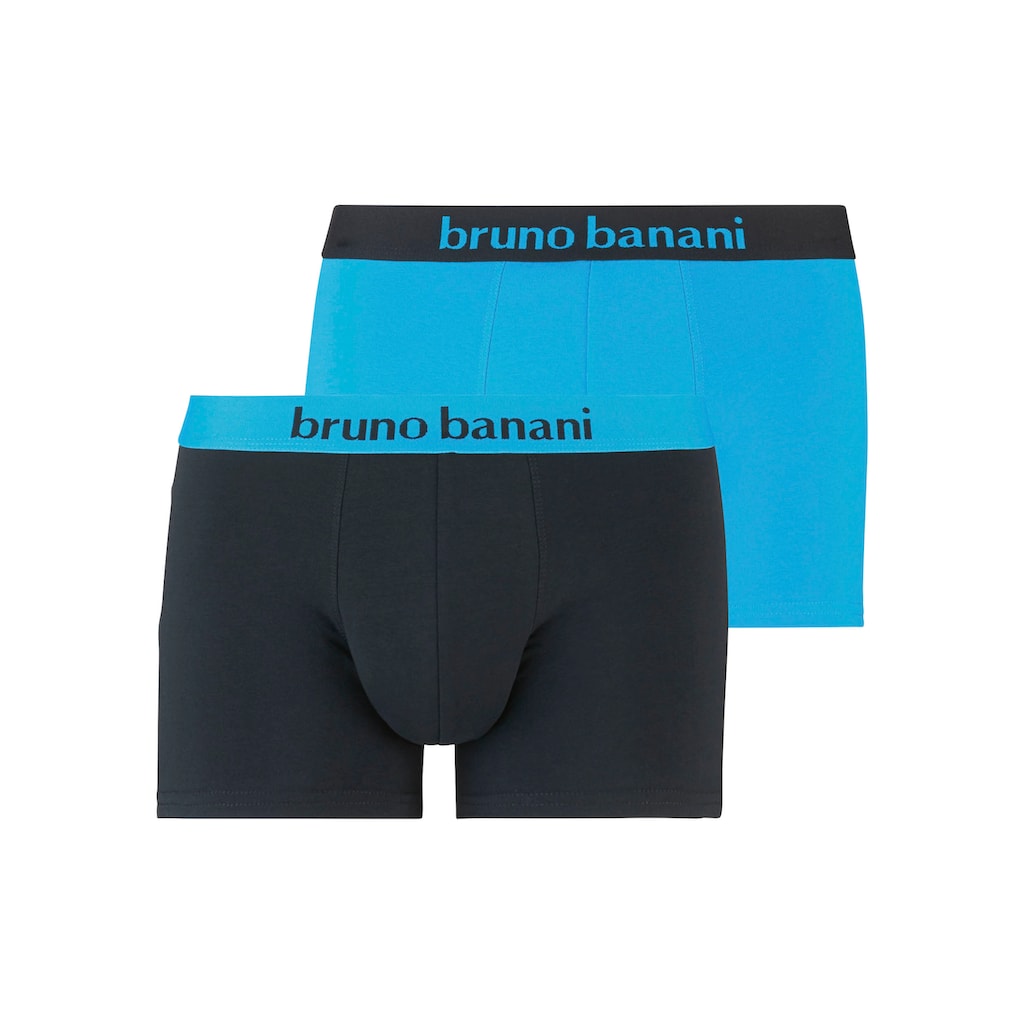 Bruno Banani Boxer »Flowing«, (Packung, 2 St.), mit Logo Webbund