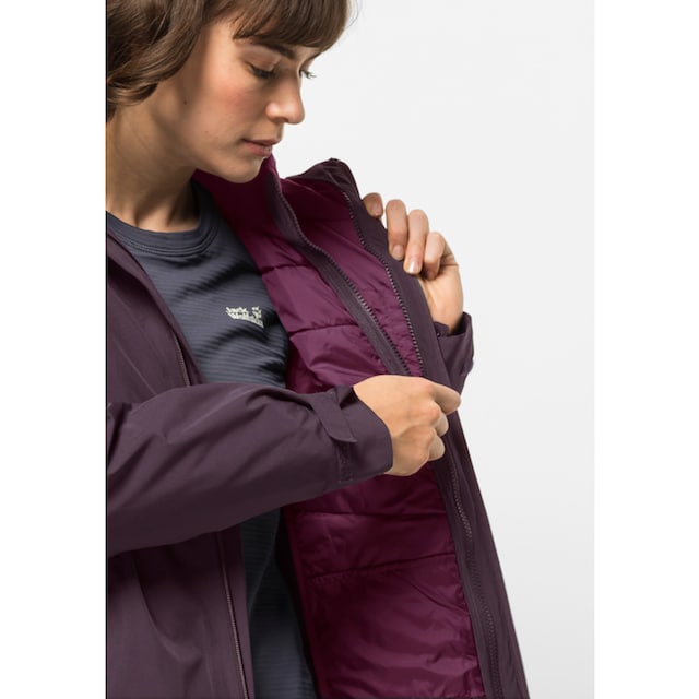 Jack Wolfskin 3-in-1-Funktionsjacke »GLAABACH 3IN1 JKT W«, (2 teilig), mit  Kapuze kaufen im OTTO Online Shop