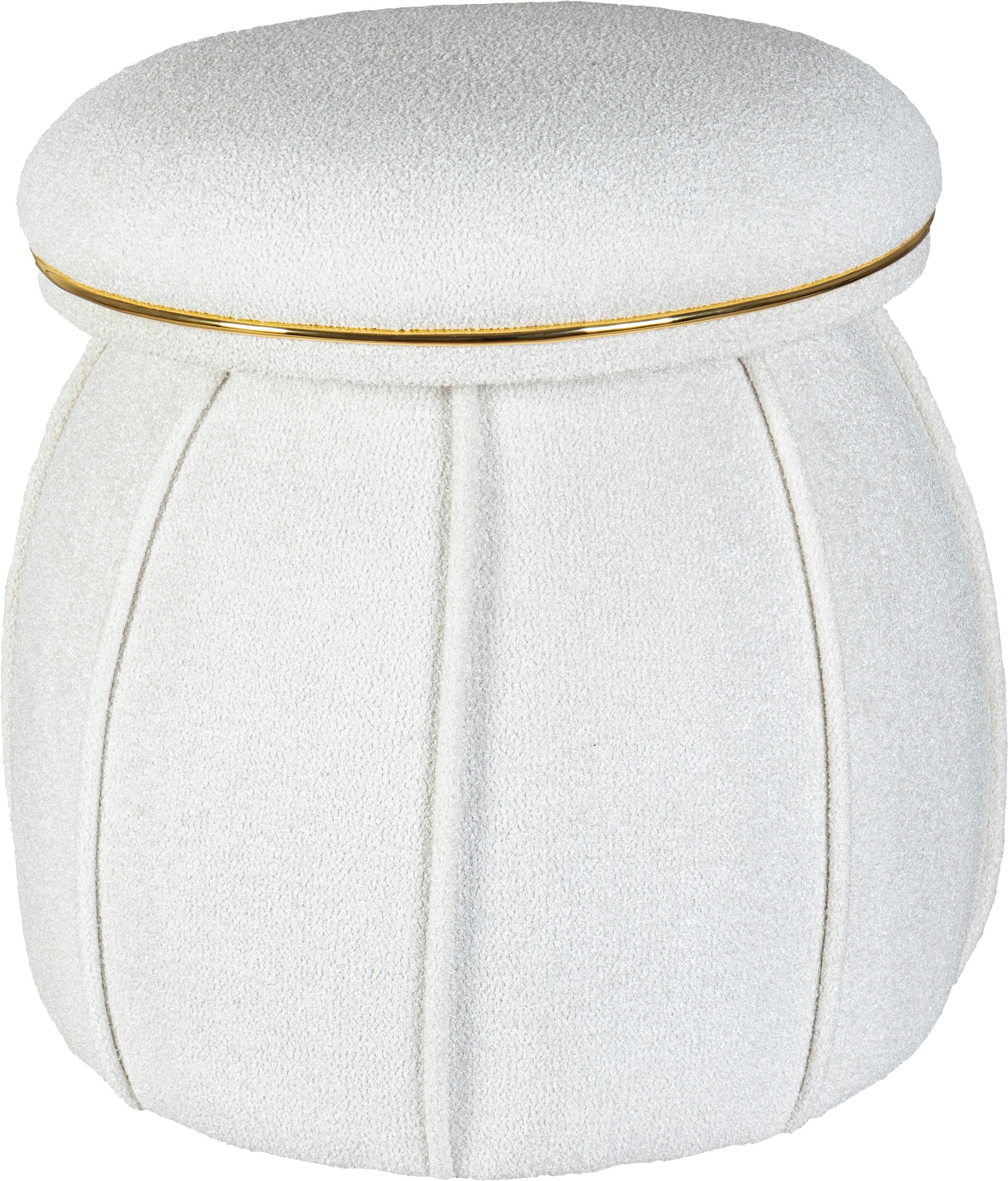 Kayoom Sitzhocker »Hocker Corin,extravagante Form,stilvolle Farben,elegant gesteppter Fuß« 1 Stk. tlg. komfortabel, hochqualitativ, pflegeleicht, sorgfältig verarbeitet