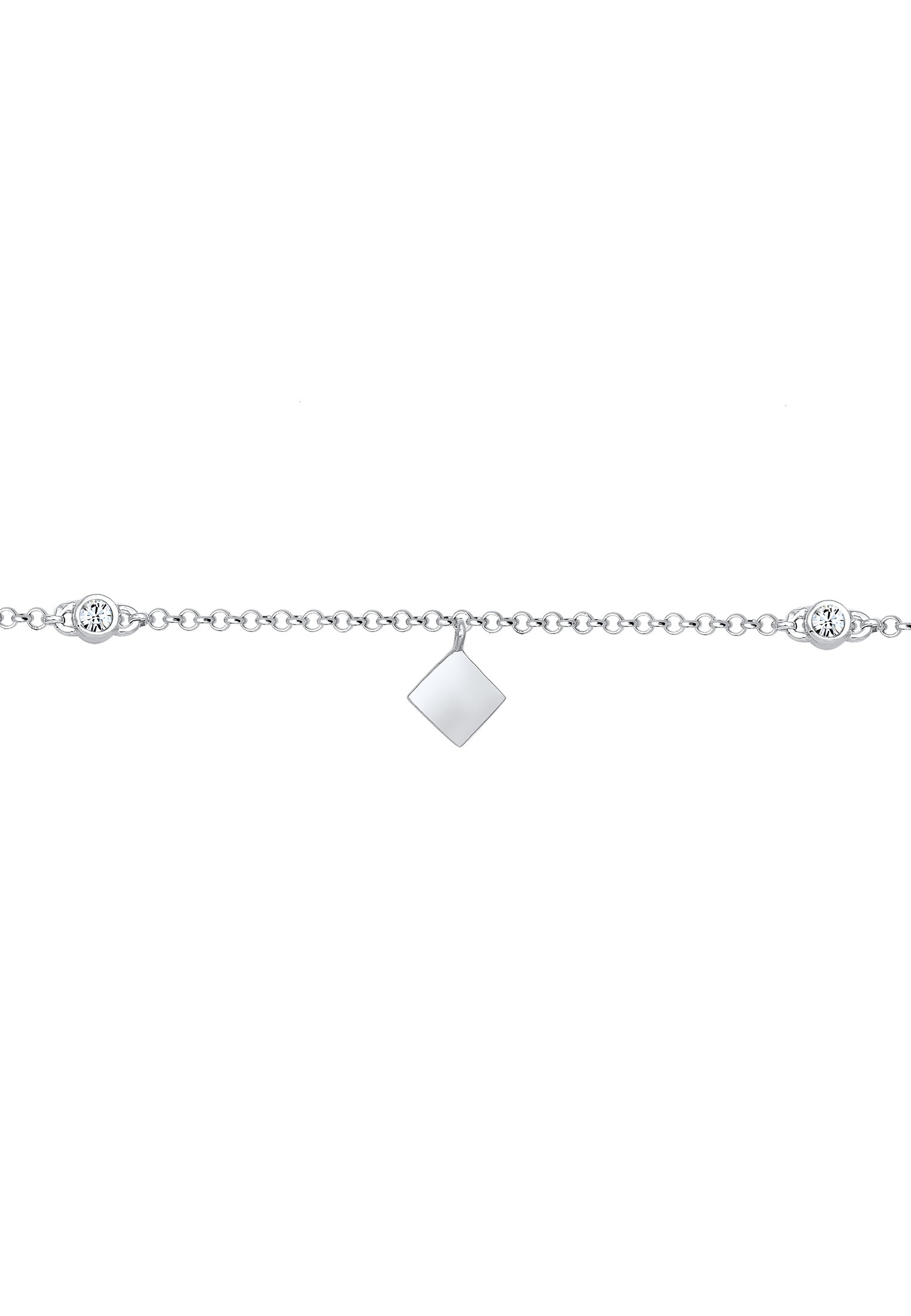 Elli Choker »Halskette Choker Weiß 925 Sterling Silber, mit Kristallen von Swarovski®«