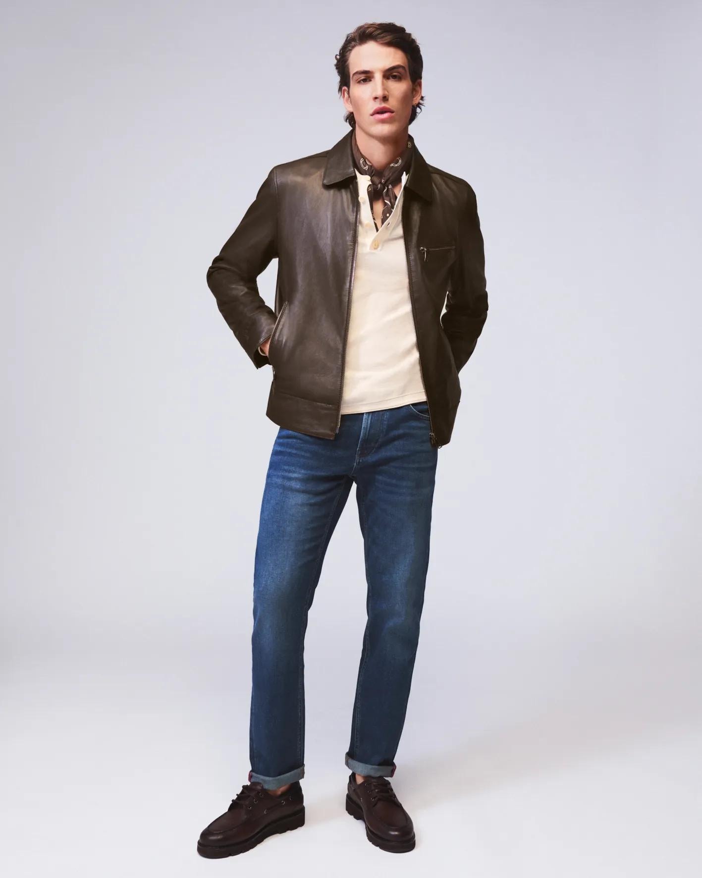 Joop Jeans Rundhalspullover »Peko« mit Henleyausschnitt, normale Passform