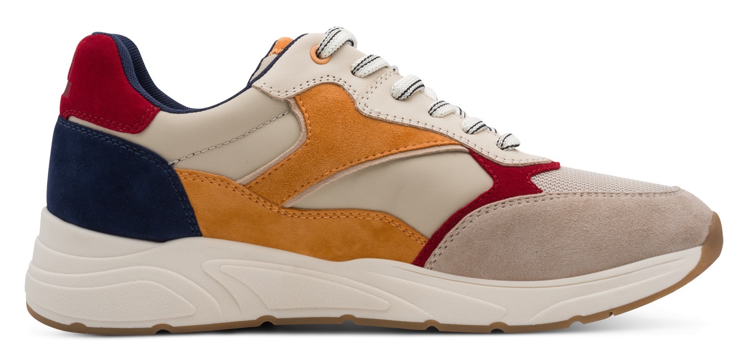 Tamaris Sneaker  Freizeitschuh, Schnürschuh mit modischen Kontrastbesätzen, für Herren