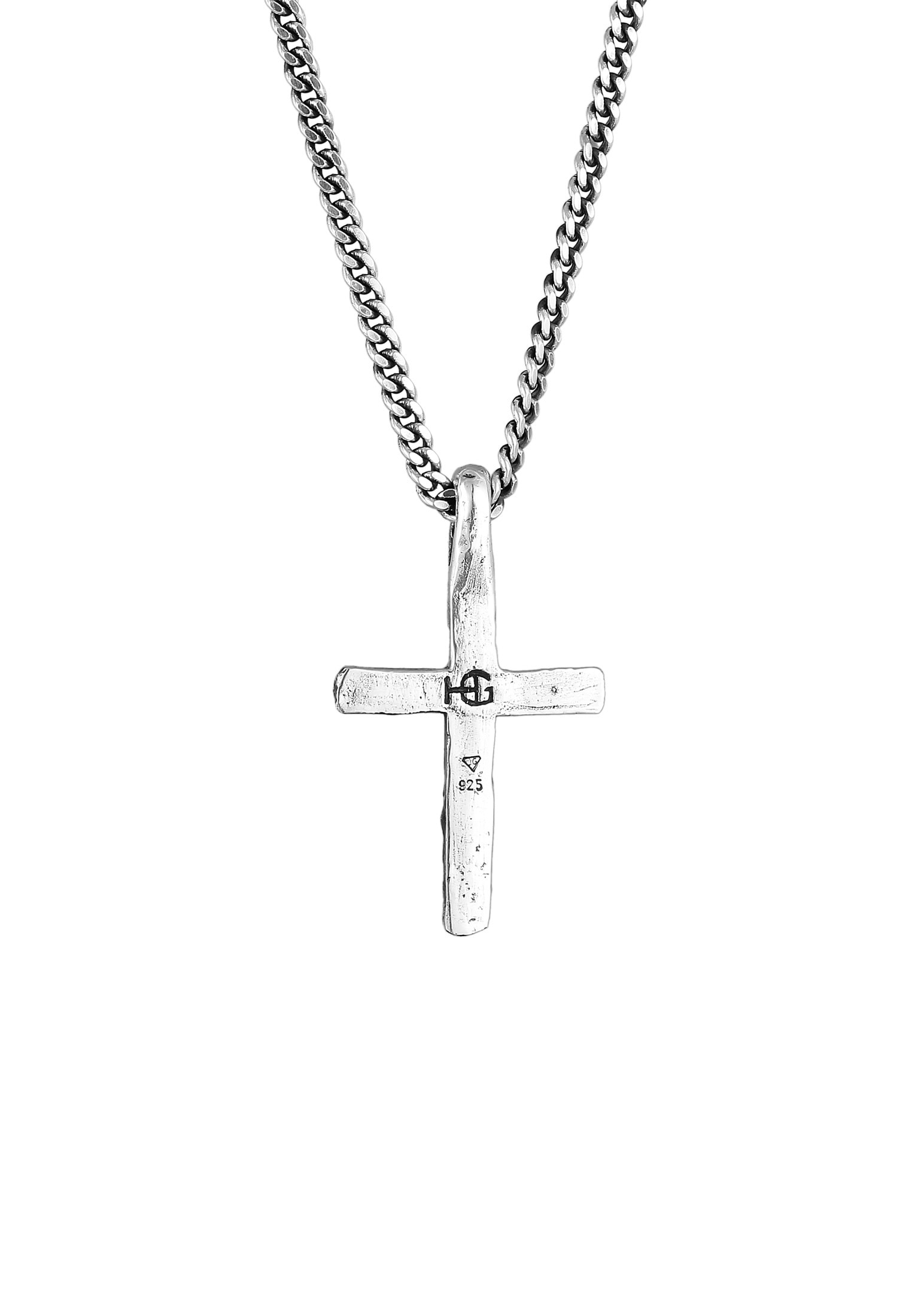 HAZE & GLORY Silberkette »Halskette Kreuz Vintage Style 925 Silber«