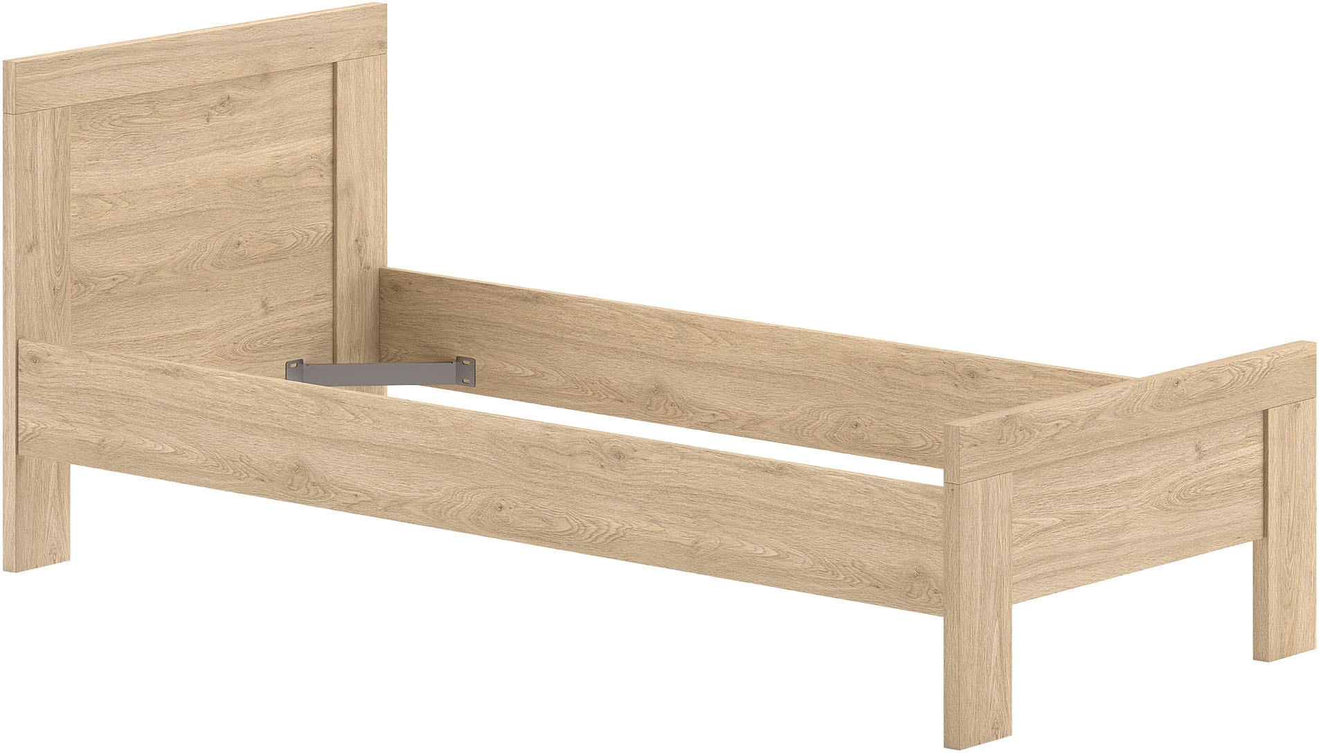 Vipack Jugendzimmer-Set »SAM - Bett, Nachtkonsole, Kleiderschrank 3-trg., gradliniges Design« Schubladen auf Metallauszug, viel Stauraum, 3 tlg. tlg.