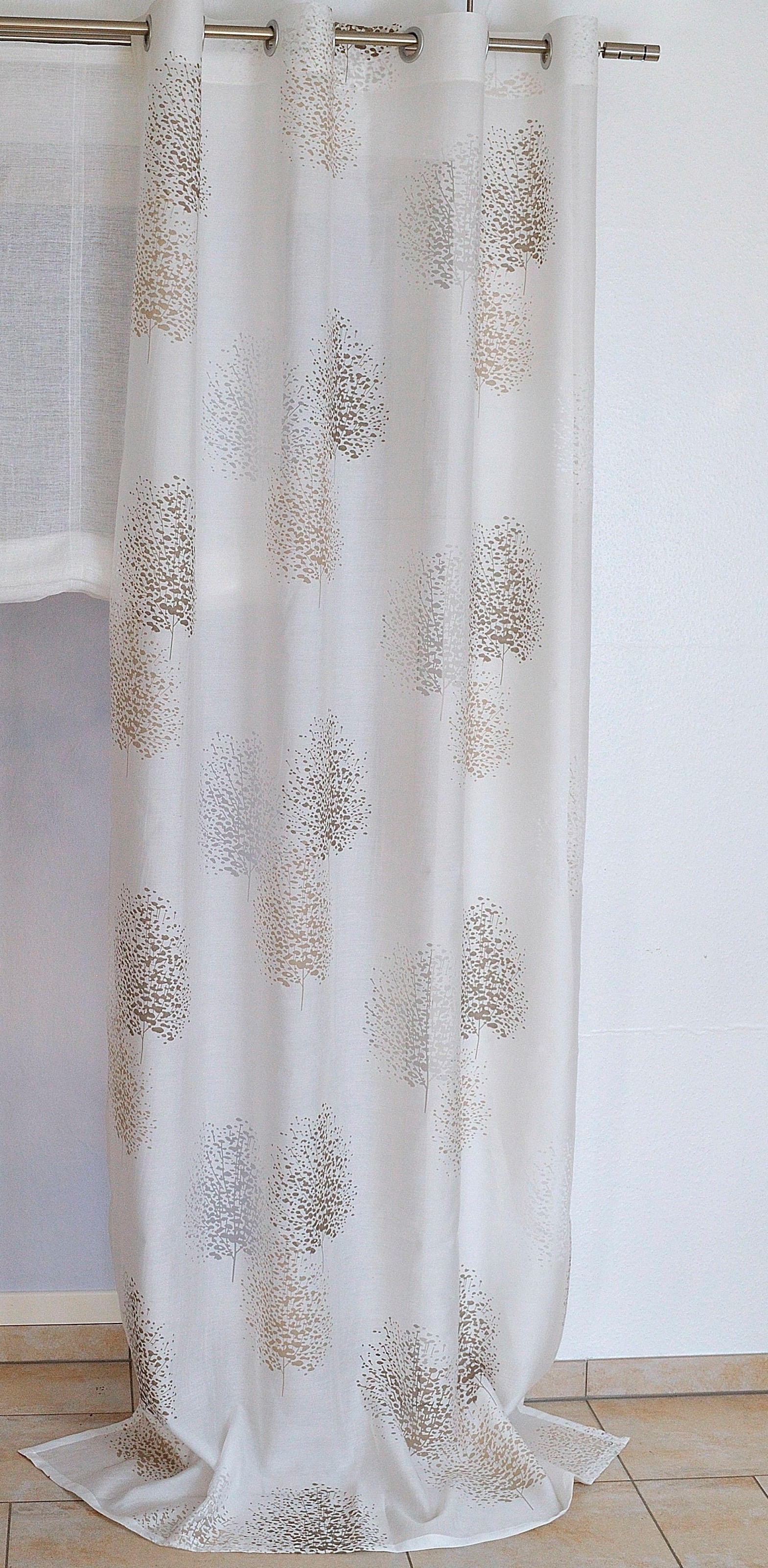 Vorhang halbtransparent, OTTO Gardine, bei (1 Ausbrenner, bedruckt, Viskose-Polyester St.), Kutti kaufen »Belinda«,