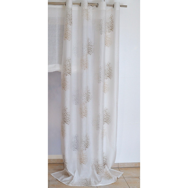Kutti Vorhang »Belinda«, (1 St.), Gardine, halbtransparent, Ausbrenner,  bedruckt, Viskose-Polyester kaufen bei OTTO