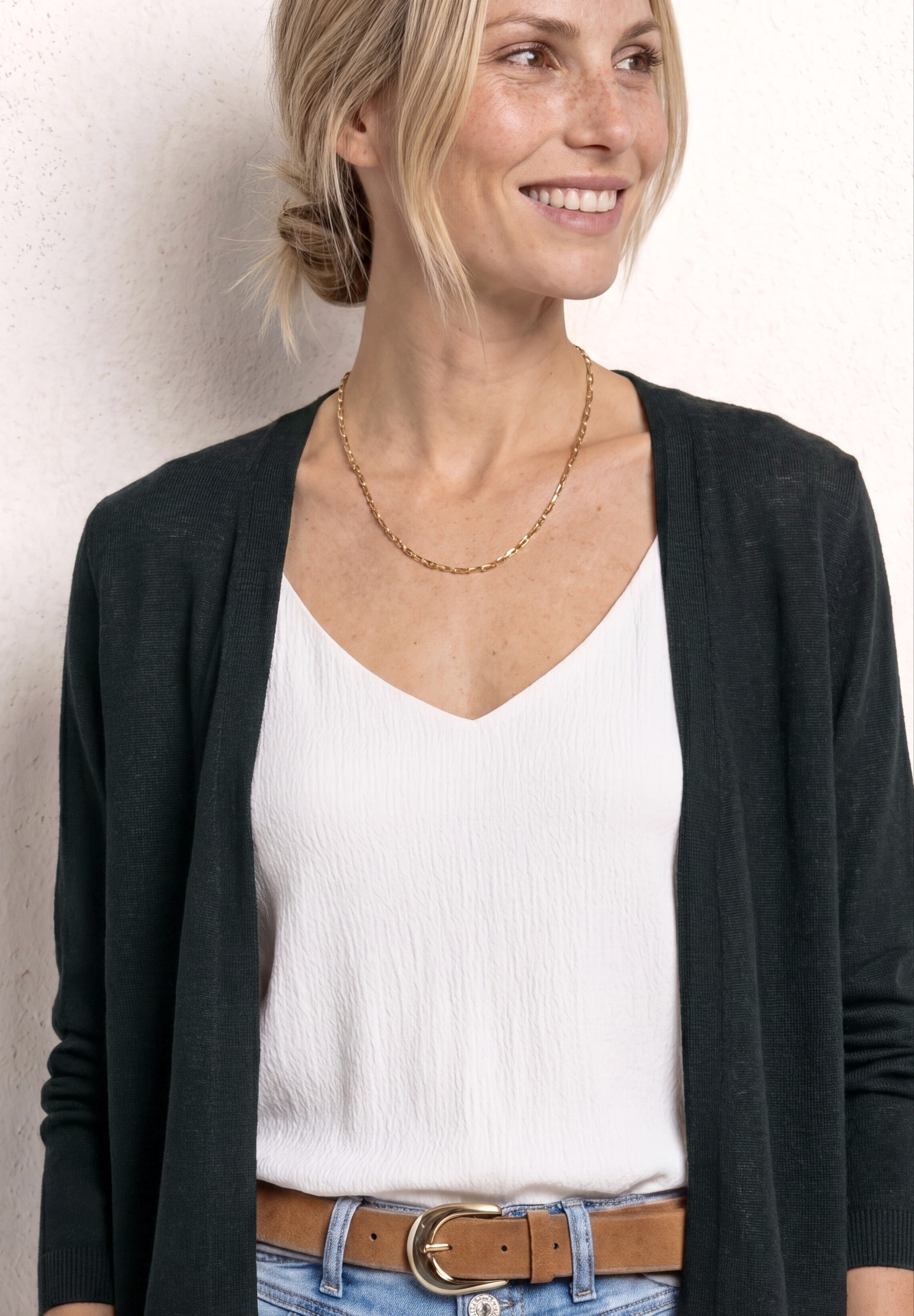 STREET ONE Shirtjacke »Style Nette« unifarben, offen zu tragen, in Strick-Optik