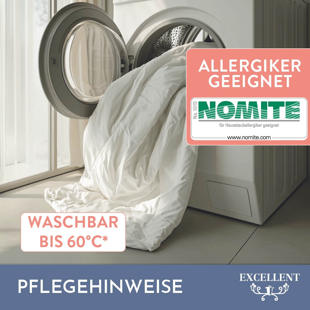 Excellent 3-Kammer-Kopfkissen »Wien«, Füllung: 60% Daunen / 40% Federn (Außenkammern) und 100% Federn (Innenkammer), Bezug: 100% Baumwolle, (1 St.), Kopfkissen in 40x80 und 80x80 erhältlich