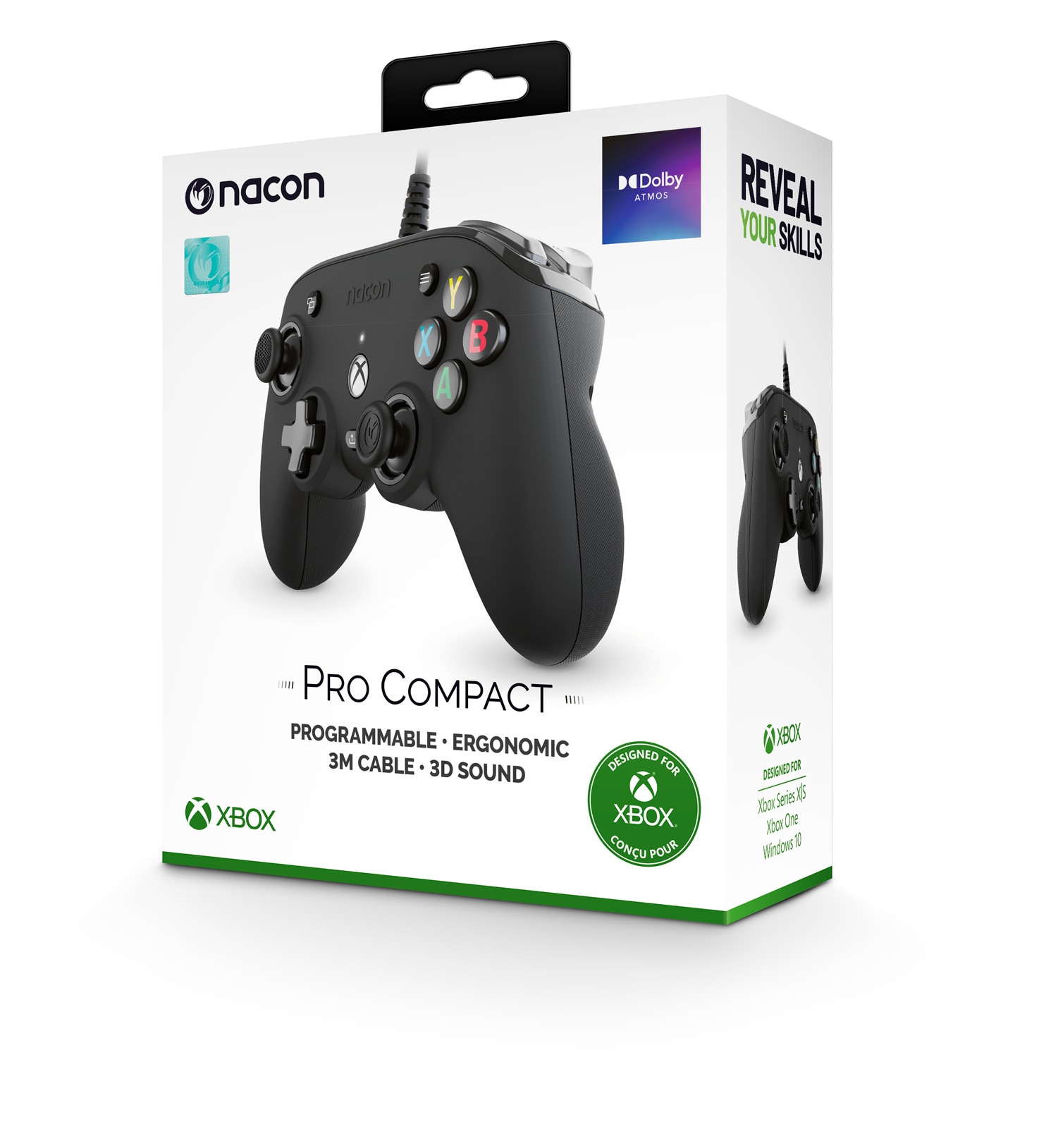 nacon Gaming-Controller »Nacon NA005189 Xbox Compact Controller PRO, kabelgebunden, USB«, schwarz