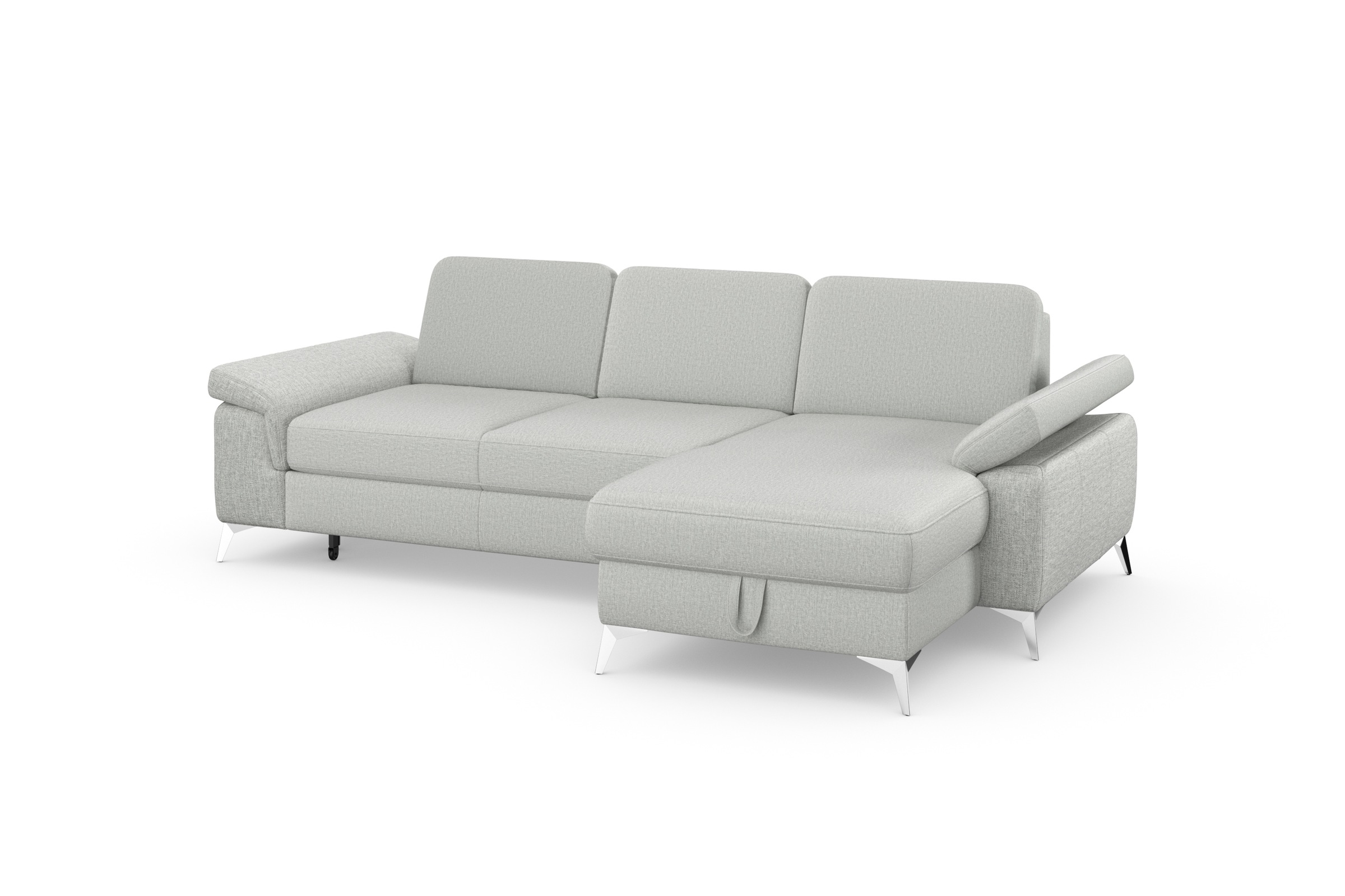 sit&more Ecksofa »Padua L-Form«, inklusive Sitztiefenverstellung, Armteilfunktion und Federkern