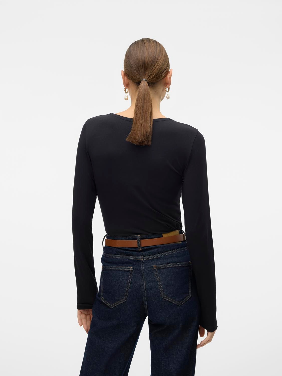Vero Moda Langarmshirt »VMLULU LS O-NECK TOP JRS GA NOOS«