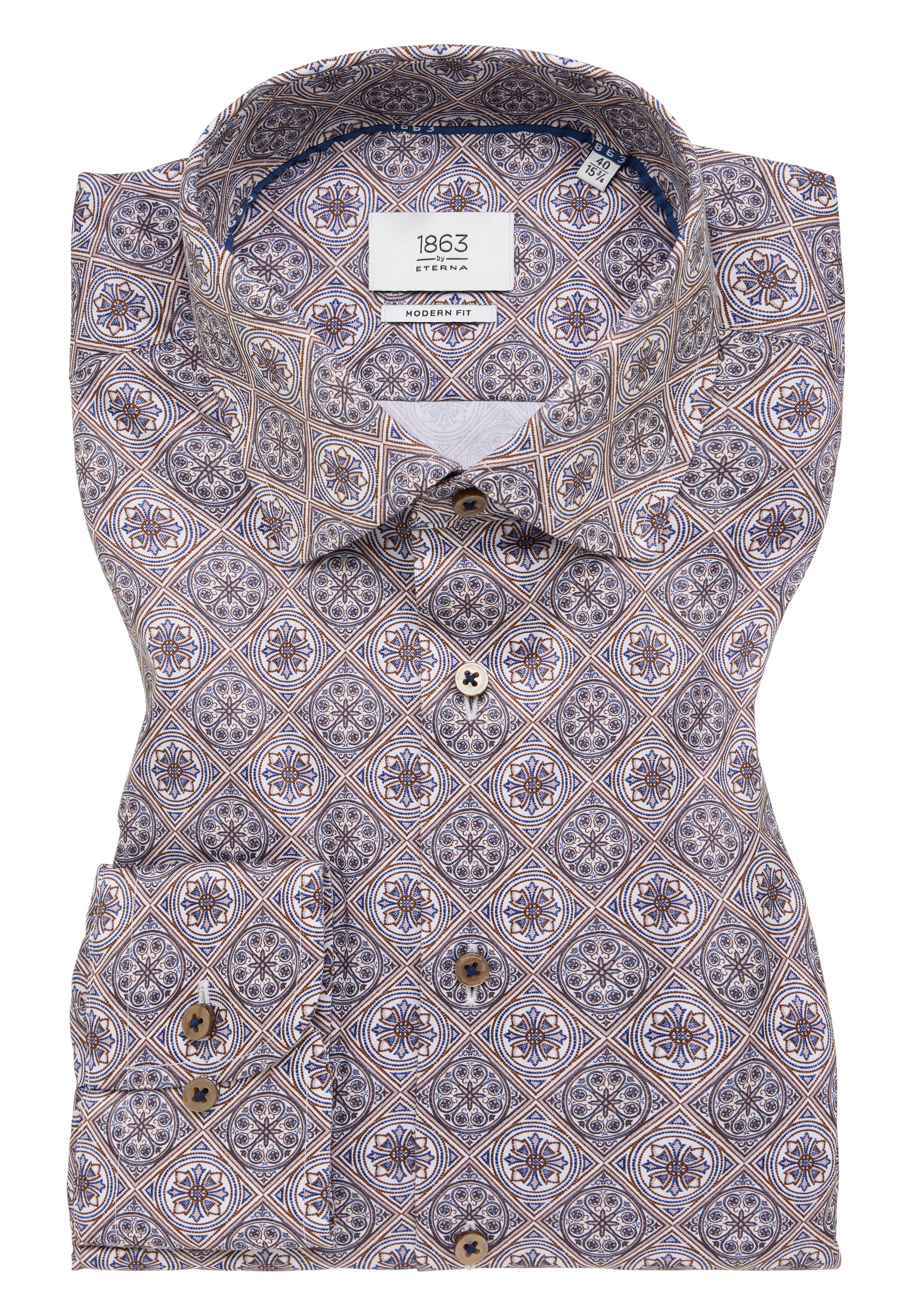 Eterna Langarmhemd »MODERN FIT«, NON IRON (bügelfrei)