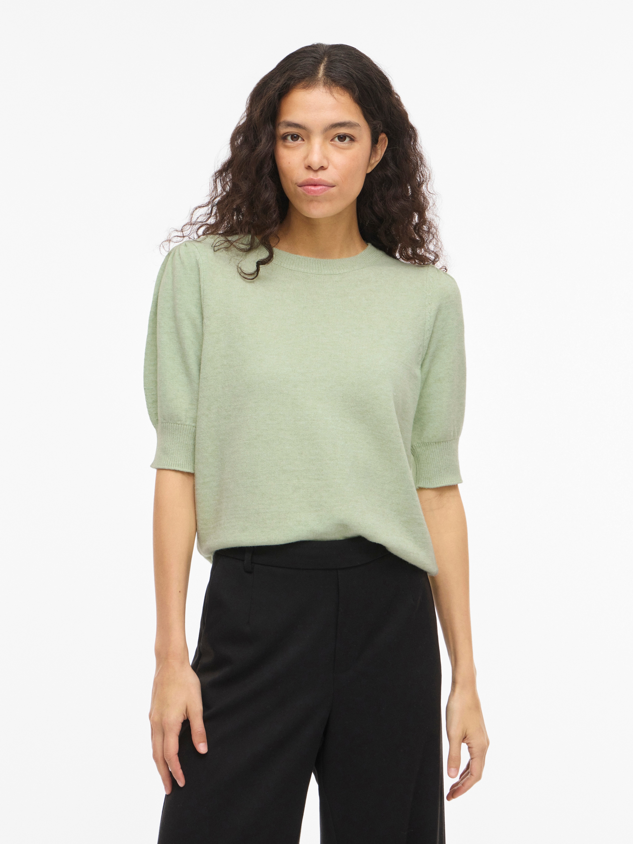 Vila Strickpullover »VIRIL 2/4 SLEEVE O-NECK KNIT TOP - NOOS«