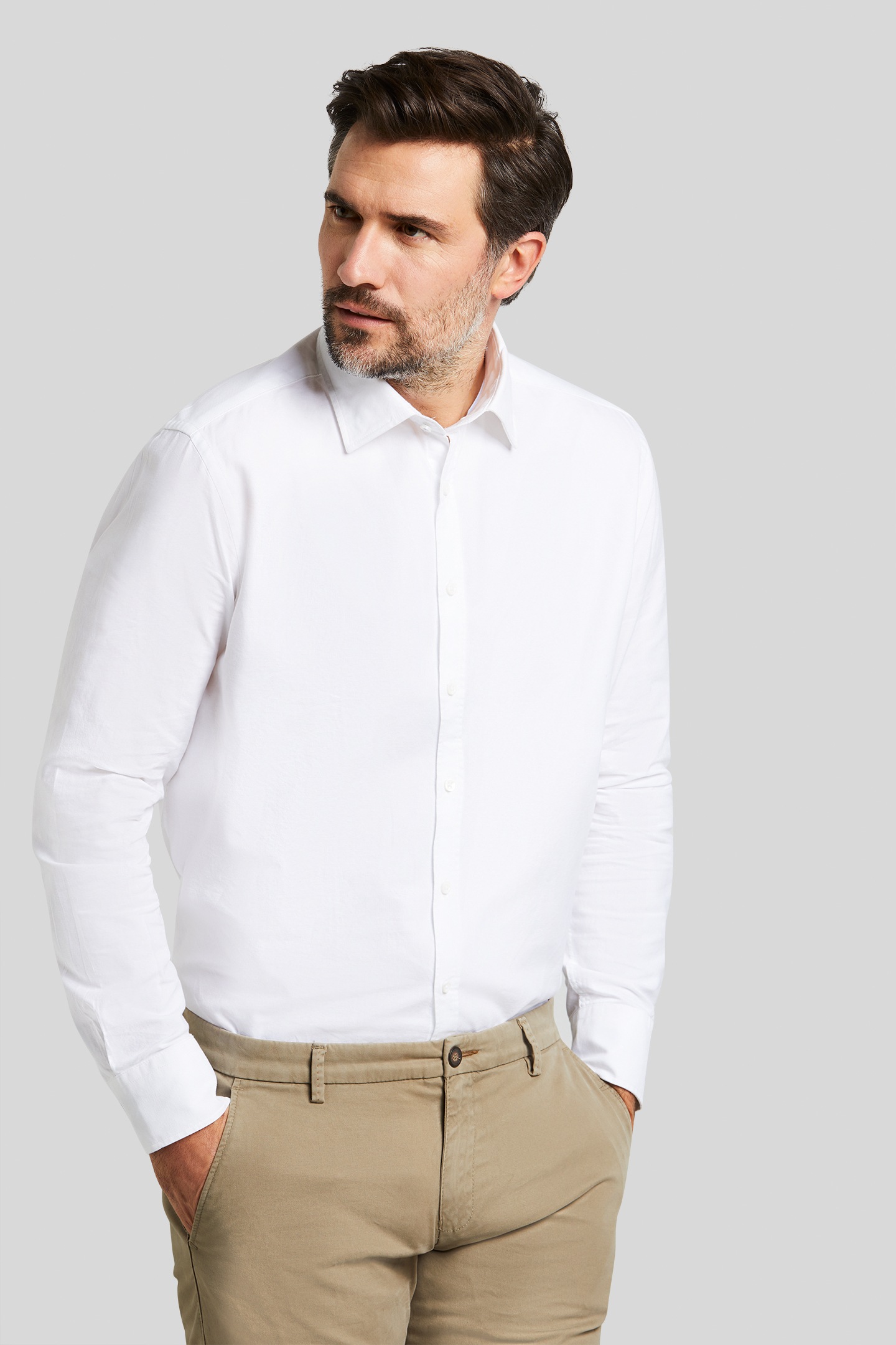 bugatti Langarmhemd, aus organic Cotton