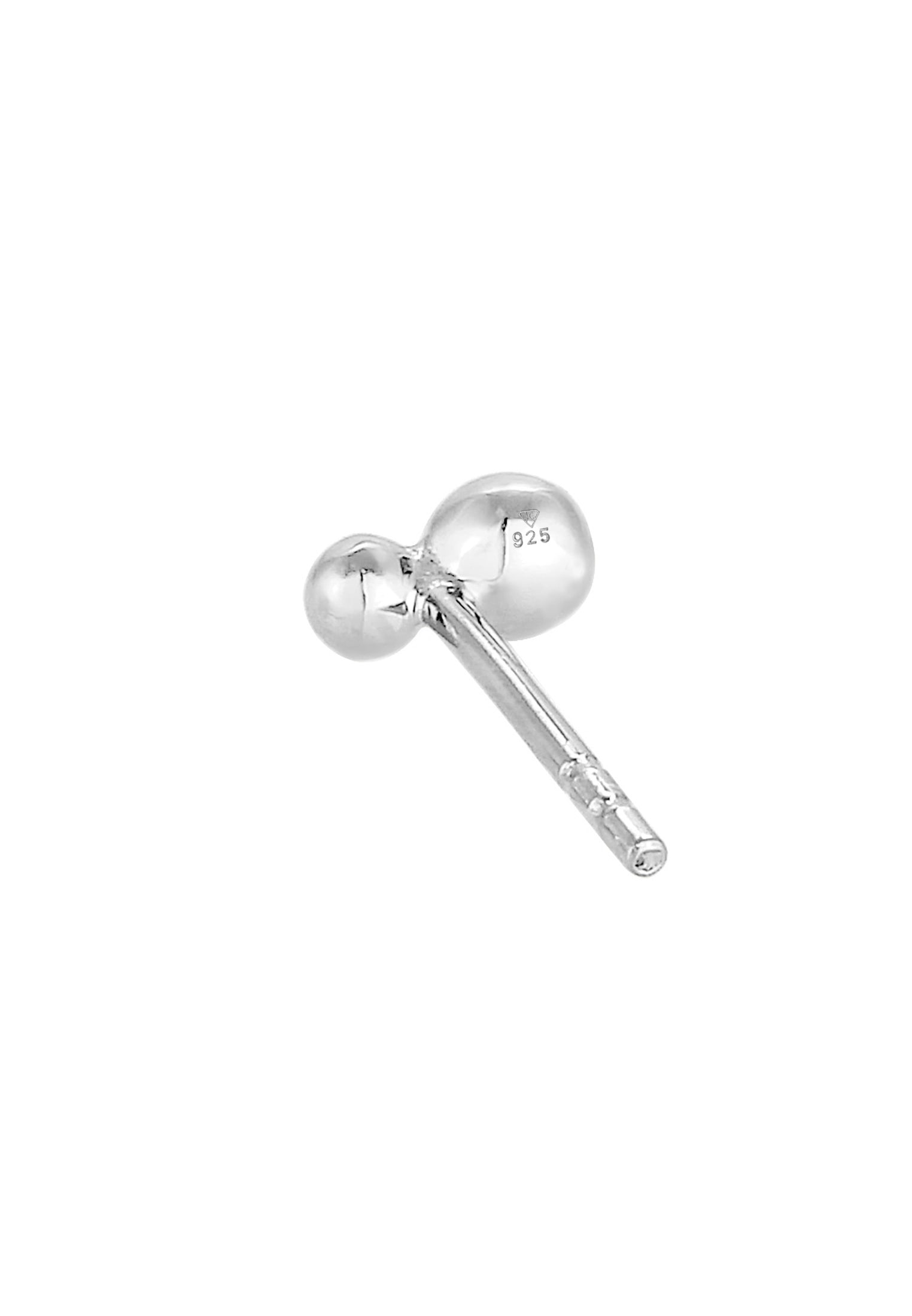 Elli Piercing-Set »Ohrringe Single Ohrstecker Kugel Design 925 Silber«