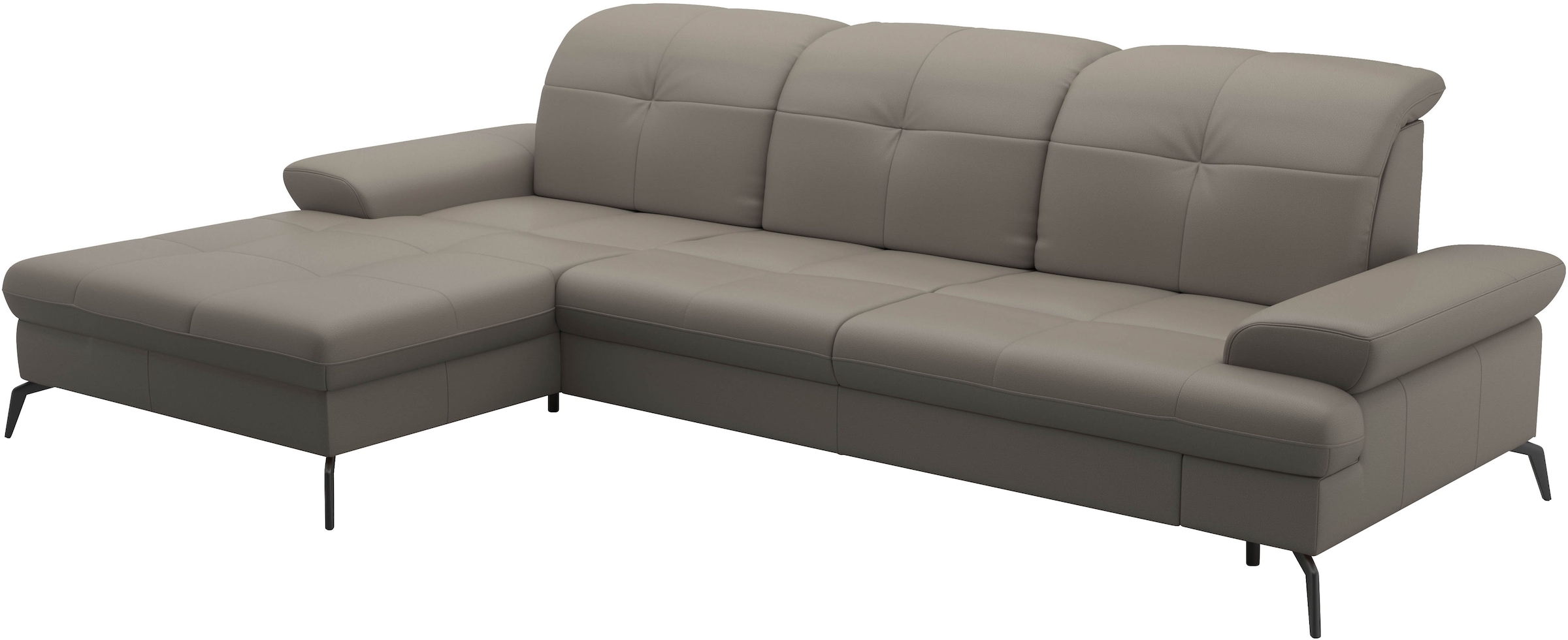 sit&more Ecksofa »Amica, L-Form, inkl. Sitztiefenverstellung & Armteilverstellung«, wahlweise mit Bettfunktion, Bettkasten und Kopfteilverstellung
