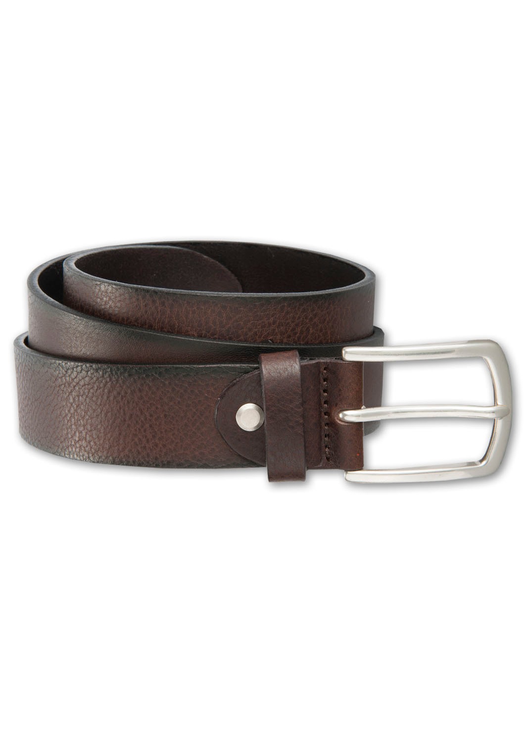 Bernd Götz Herren Ledergürtel mit Schattenkante in braun, Größe 105