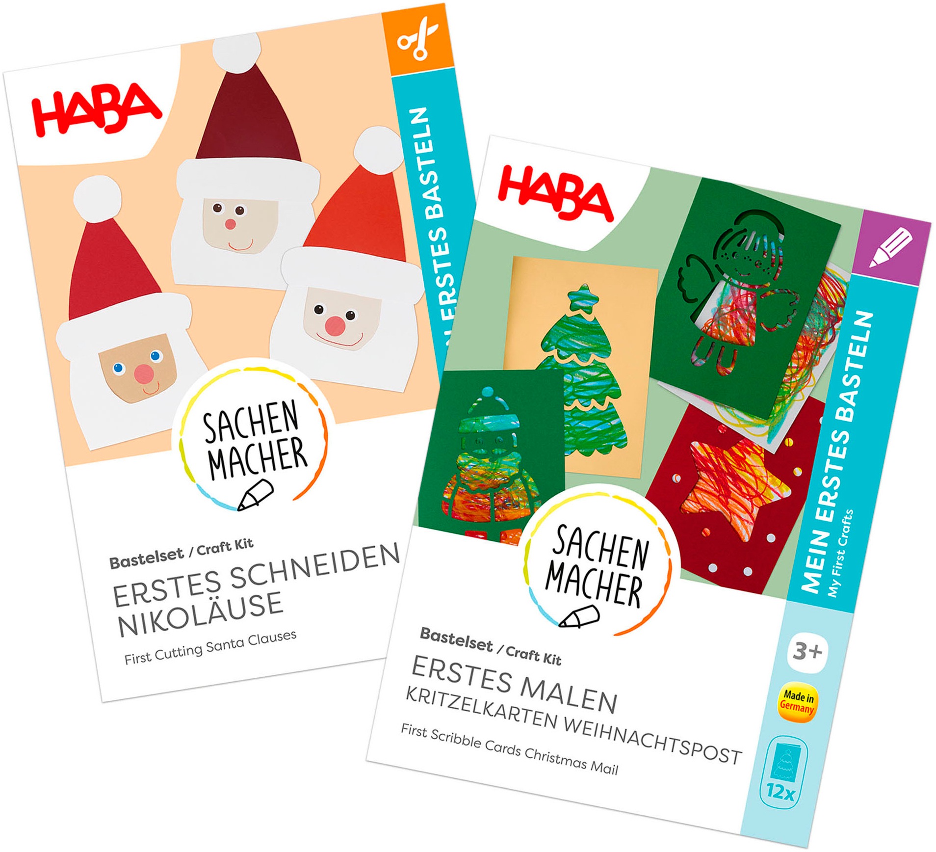 Haba Kreativset »2er Bastelsets Erstes Basteln Weihnachten«