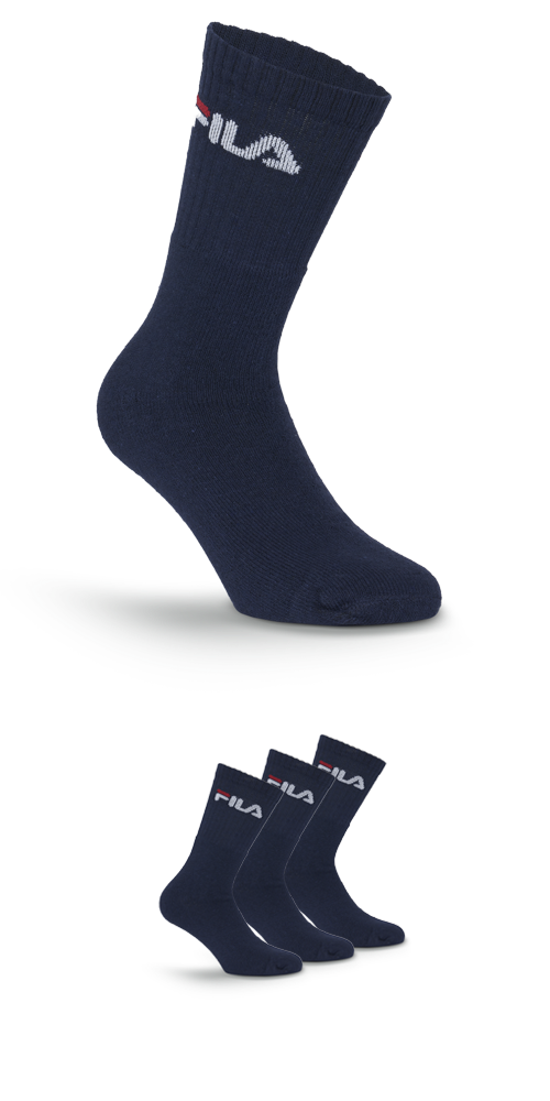 Fila Tennissocken »UNISEX CREW TENNIS FULL TERRY SOCKS« 3 Stk. tlg. mit verstärkten Belastungszonen,