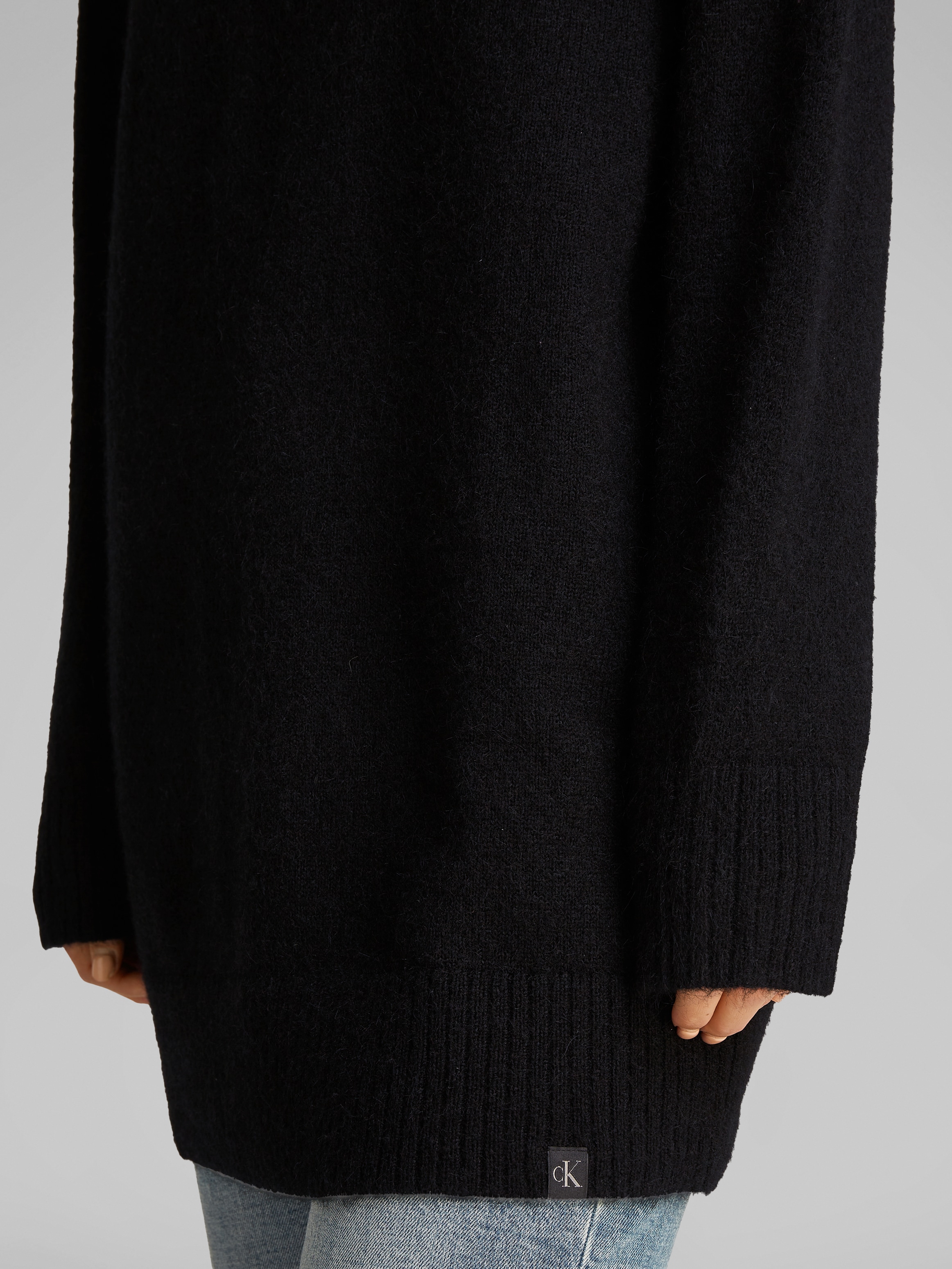 Calvin Klein Jeans Strickkleid »FLUFFY YARN LOOSE SWEATER DRESS«, mit Stehkragen