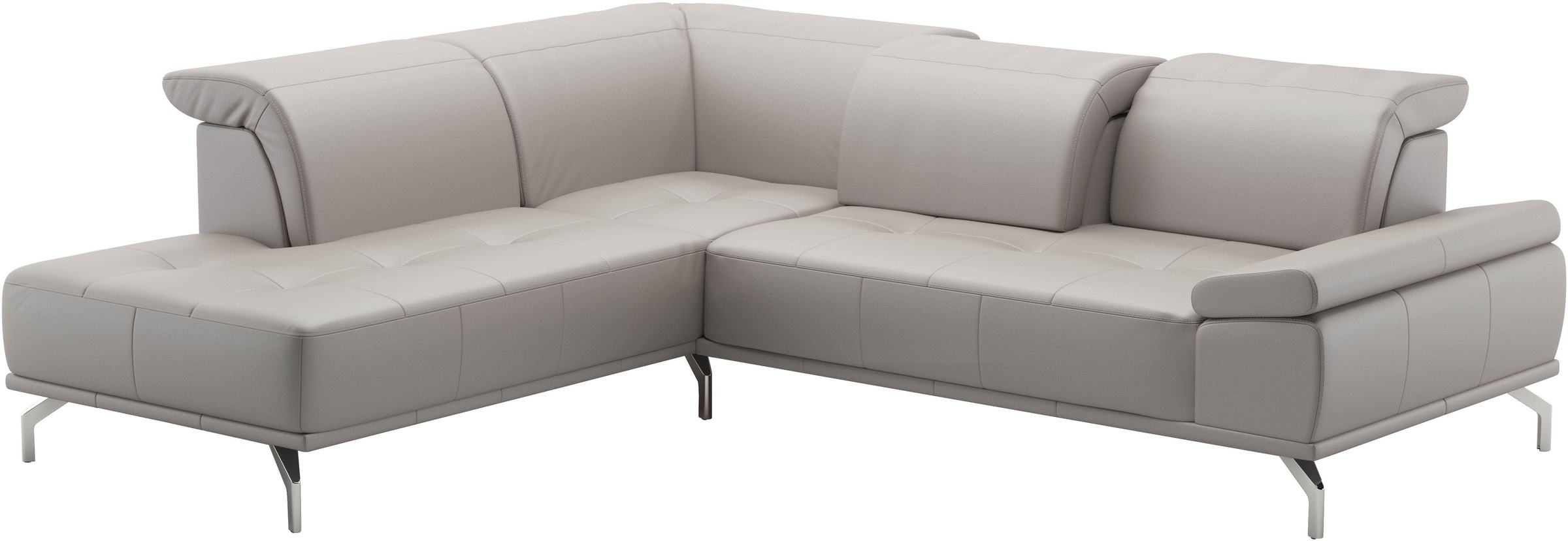 Places of Style Ecksofa »Caluna«, Inkl.Sitztiefenverstellung, wahlweise mit Kopf- und Armteilverstellung