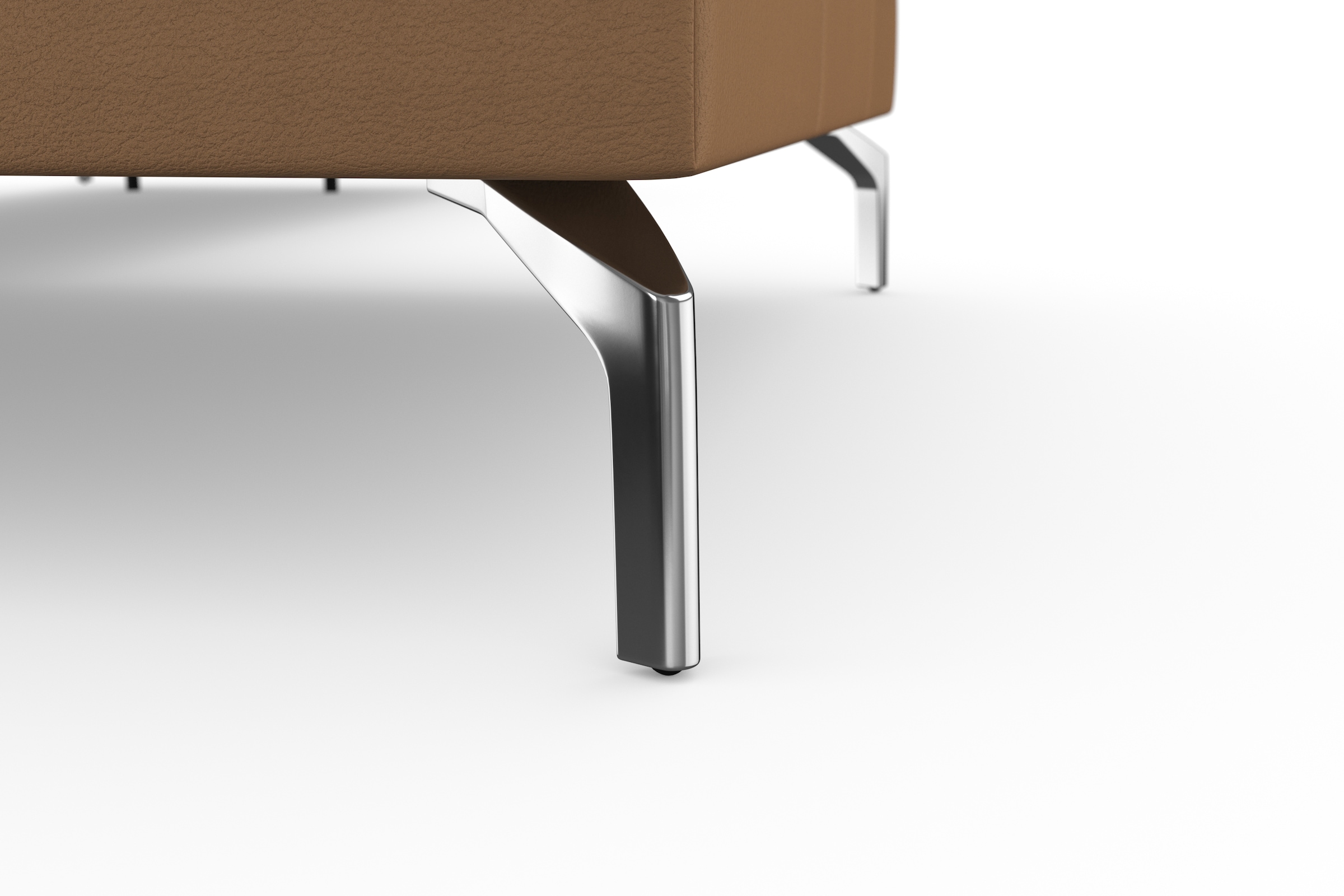 sit&more Ecksofa »Bendigo L-Form« inklusive Sitztiefenverstellung, Bodenfreiheit 15 cm, 2 Fußfarben