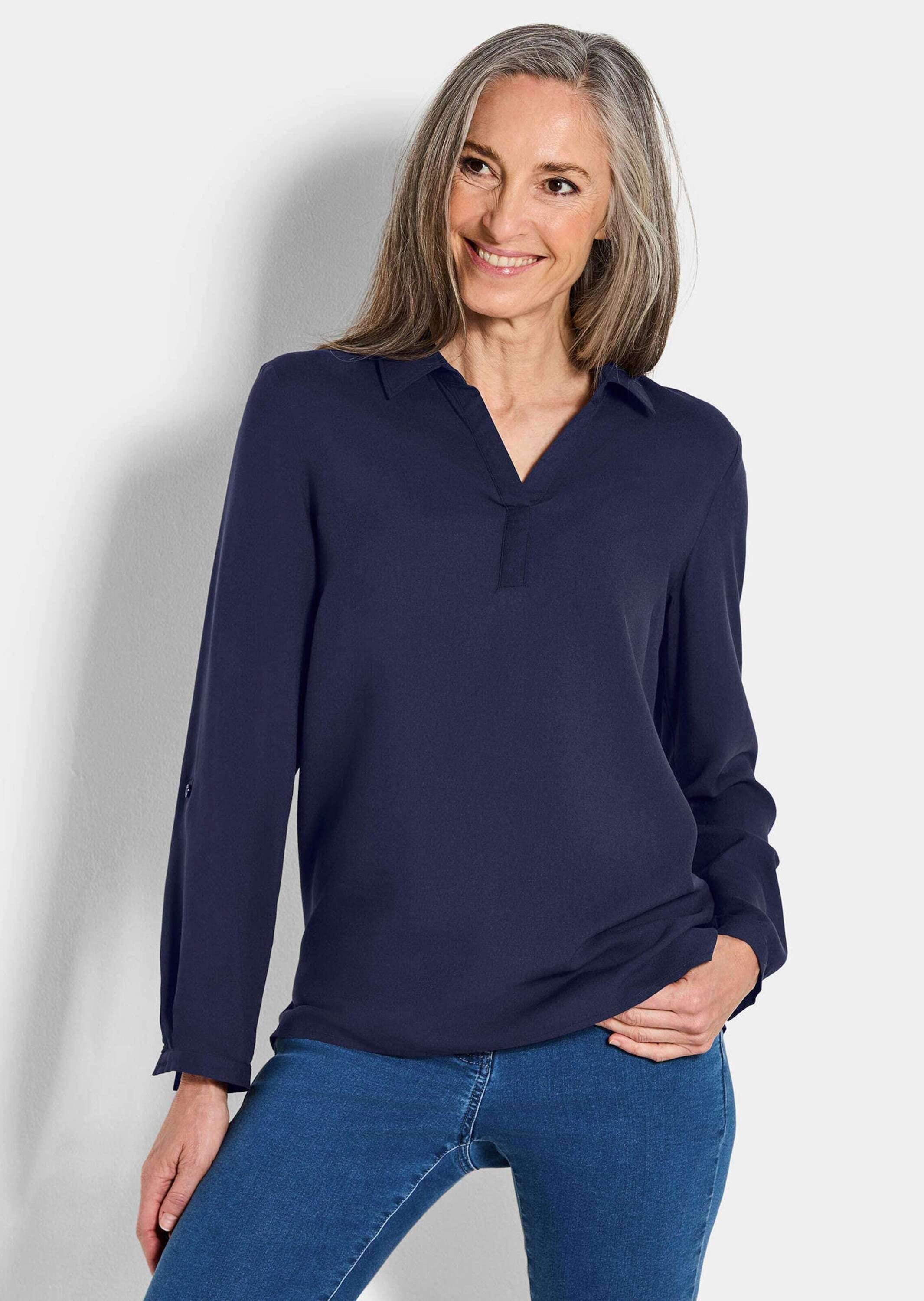 GOLDNER Klassische Bluse »Schlupfbluse aus reiner Viskose«