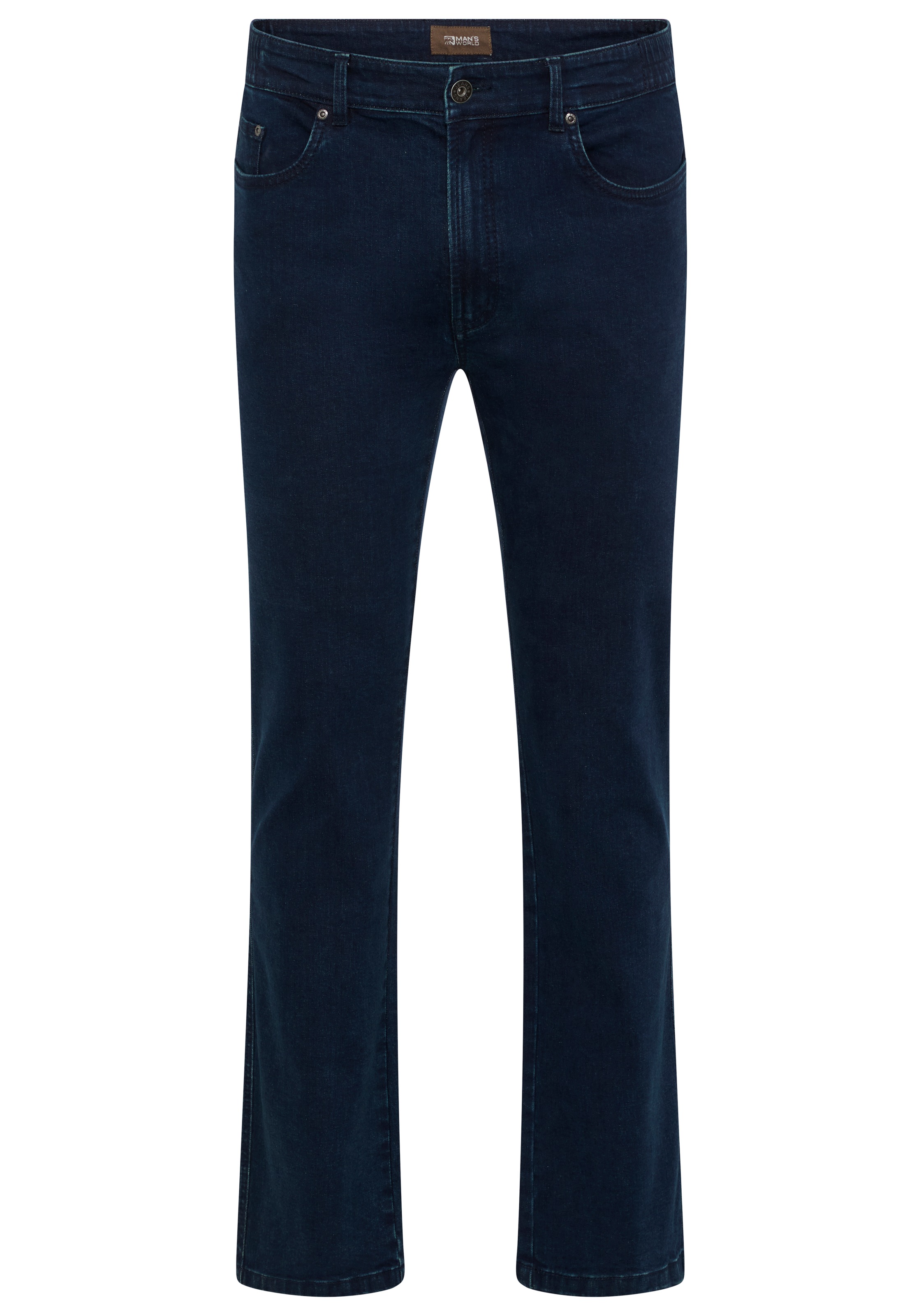 Man's World Plus Gerade Jeans »Große Größen, straight fit« Straight-Fit, gerader Beinverlauf, mit Knopf- und Reißverschluss