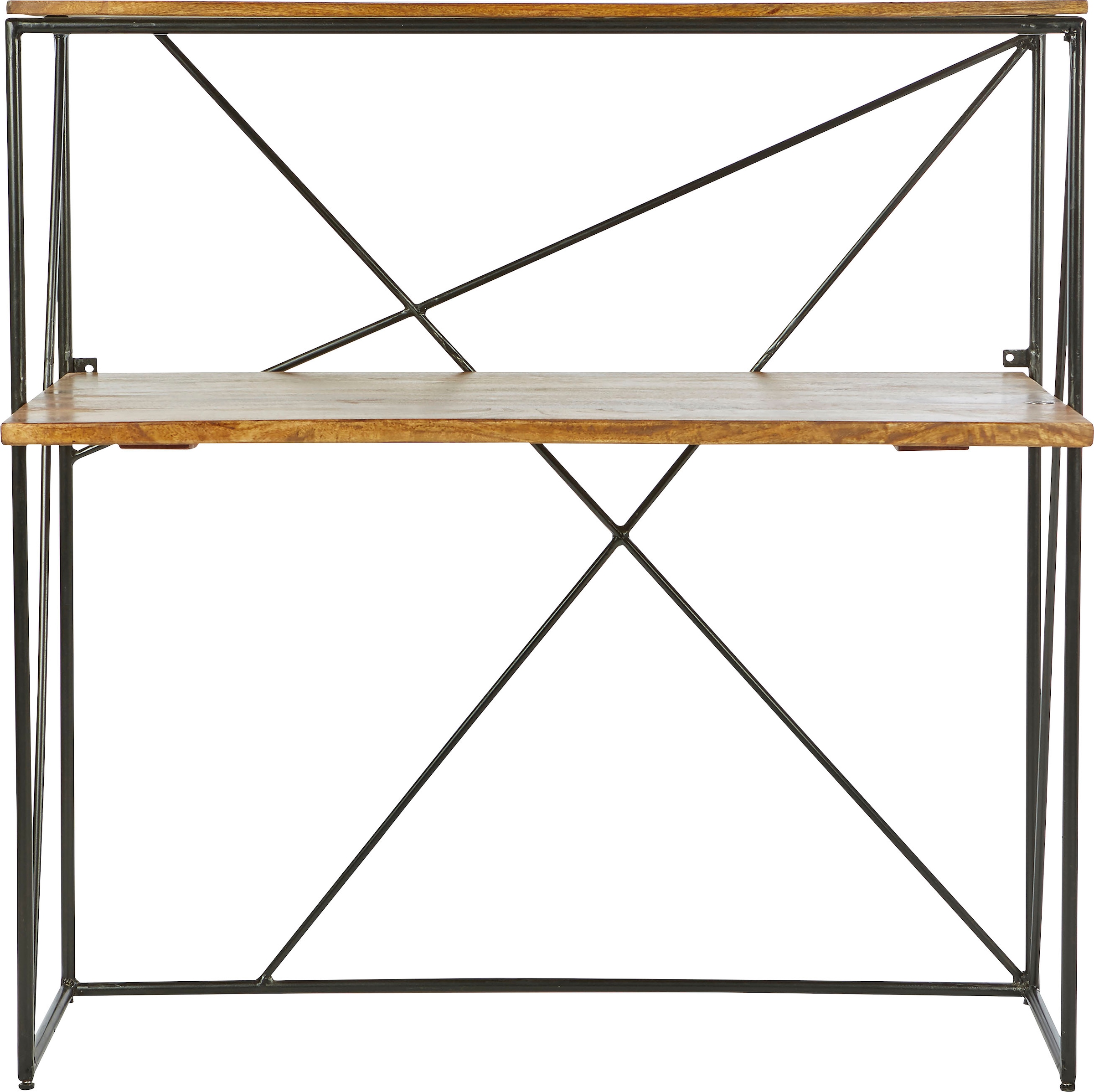 TOM TAILOR HOME Sekretär »T-NEST SHELF OFFICE LOW«, mittelhohes, offenes Sekretärregal, aus Mangoholz und Metall