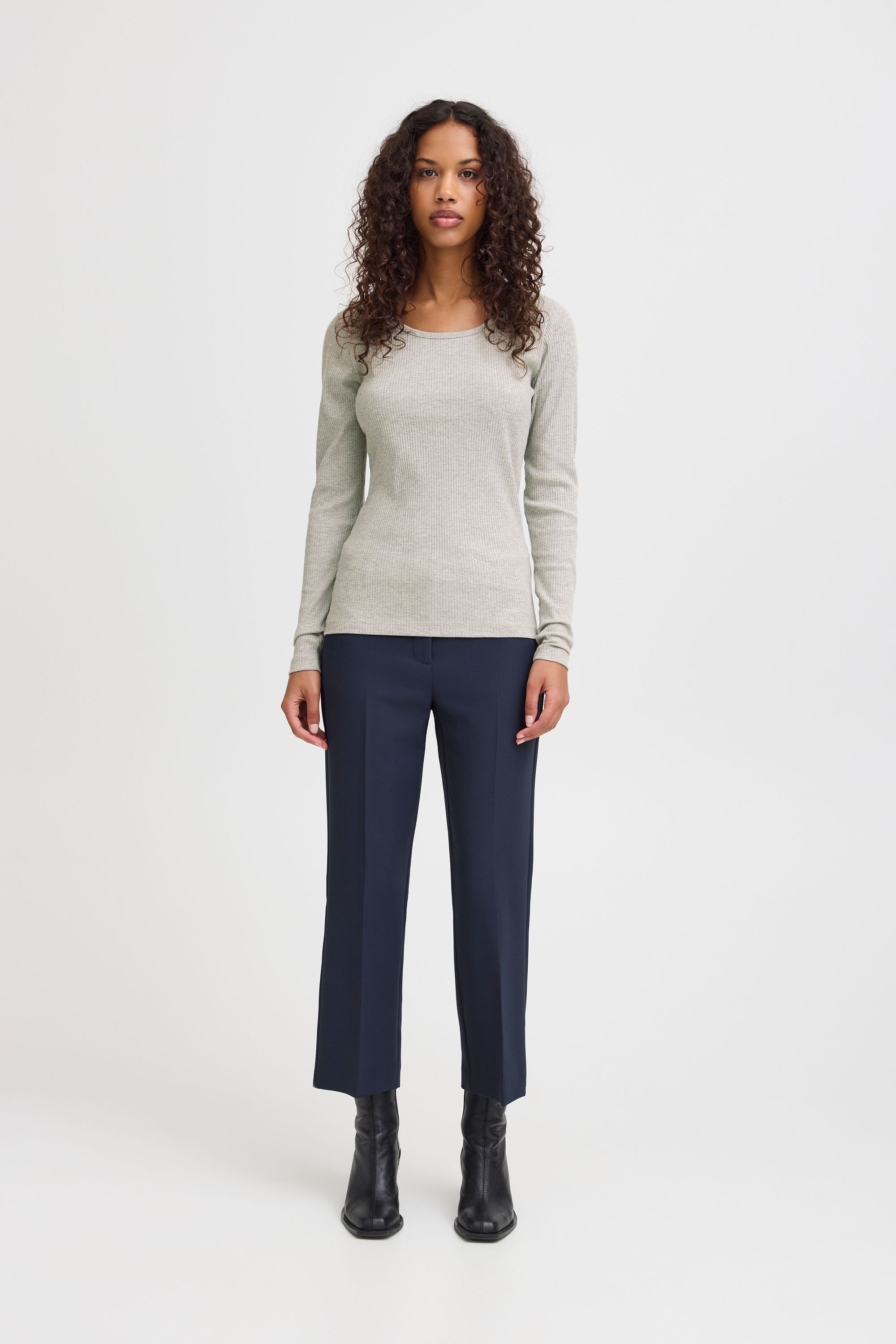 Ichi Sweatshirt »Langarmshirt IHPALMER RIB LS«